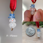Sea Glass Snowman Ornament - Colorful ⛄️
