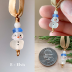 Sea Glass Snowman Ornament ⛄️