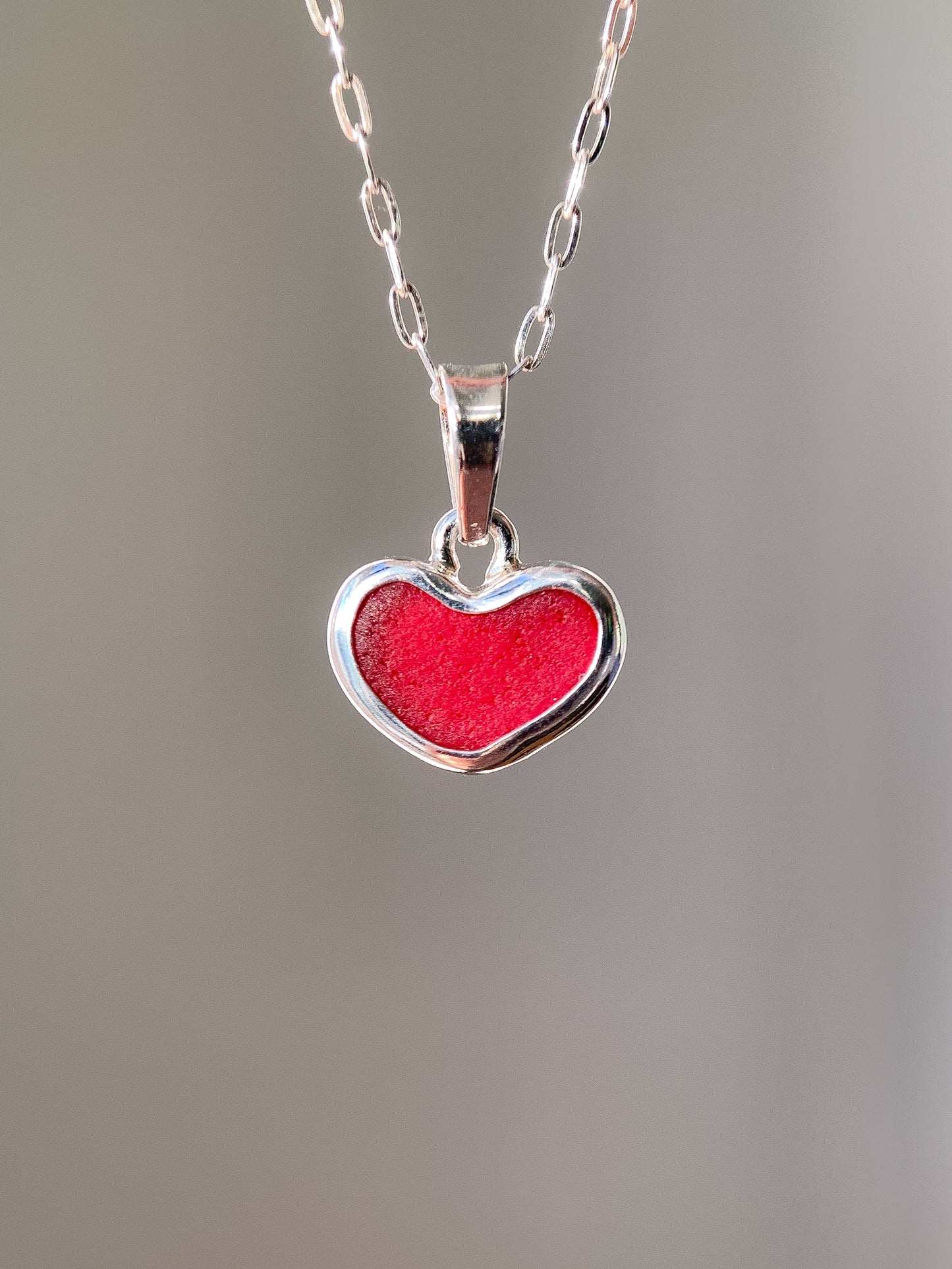 Sea Glass Heart Necklace