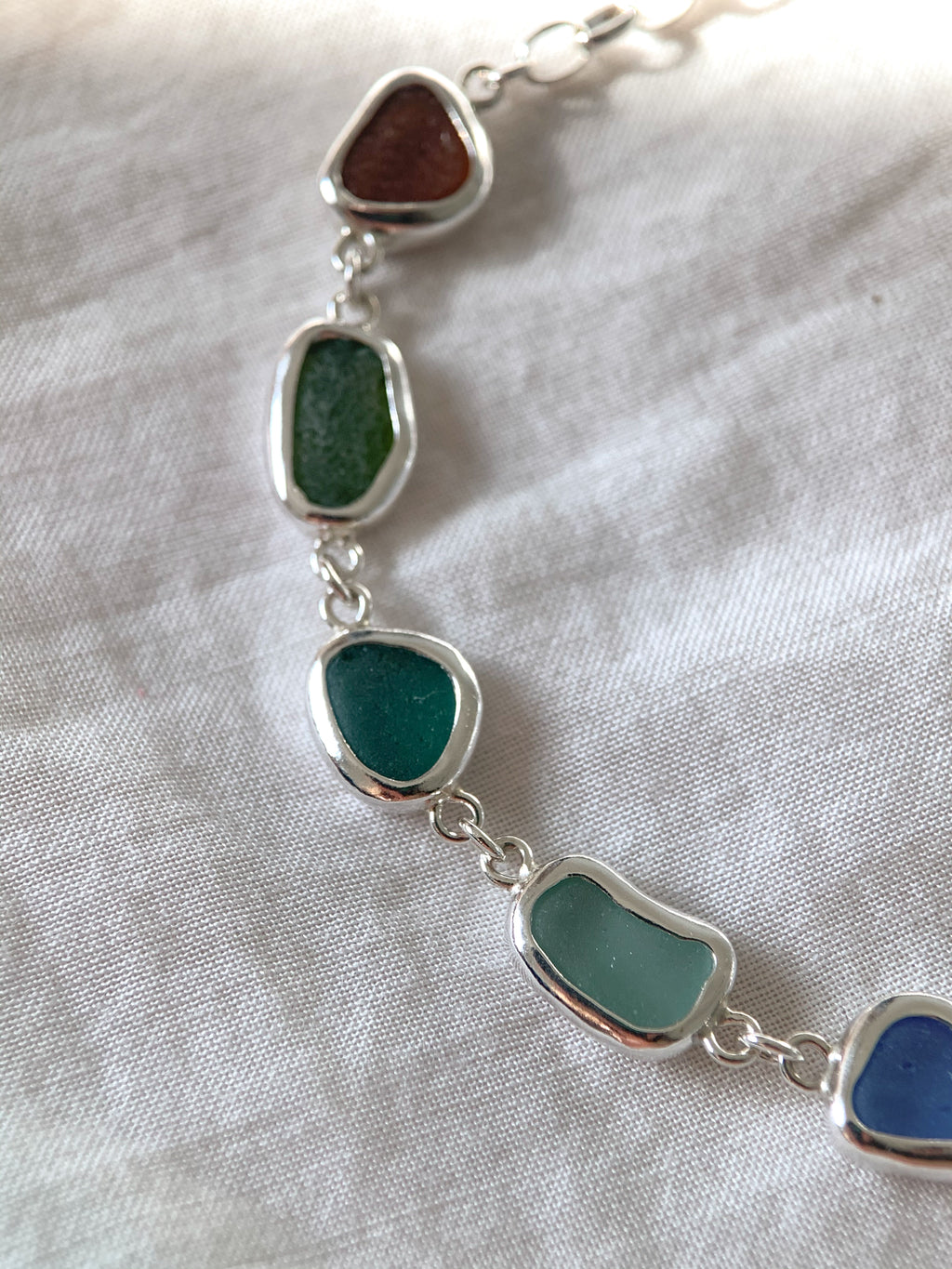 Sea Glass Bracelet (adjustable)