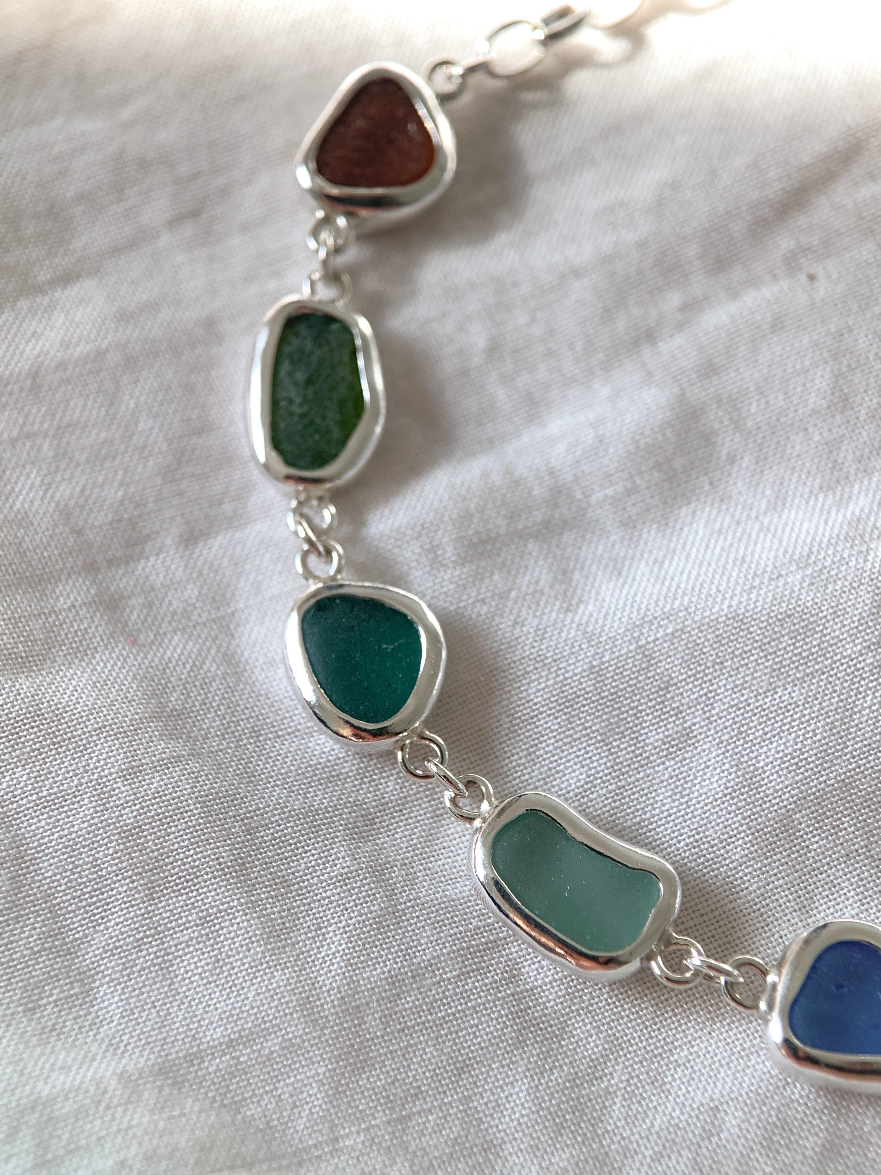 Sea Glass Bracelet (adjustable)
