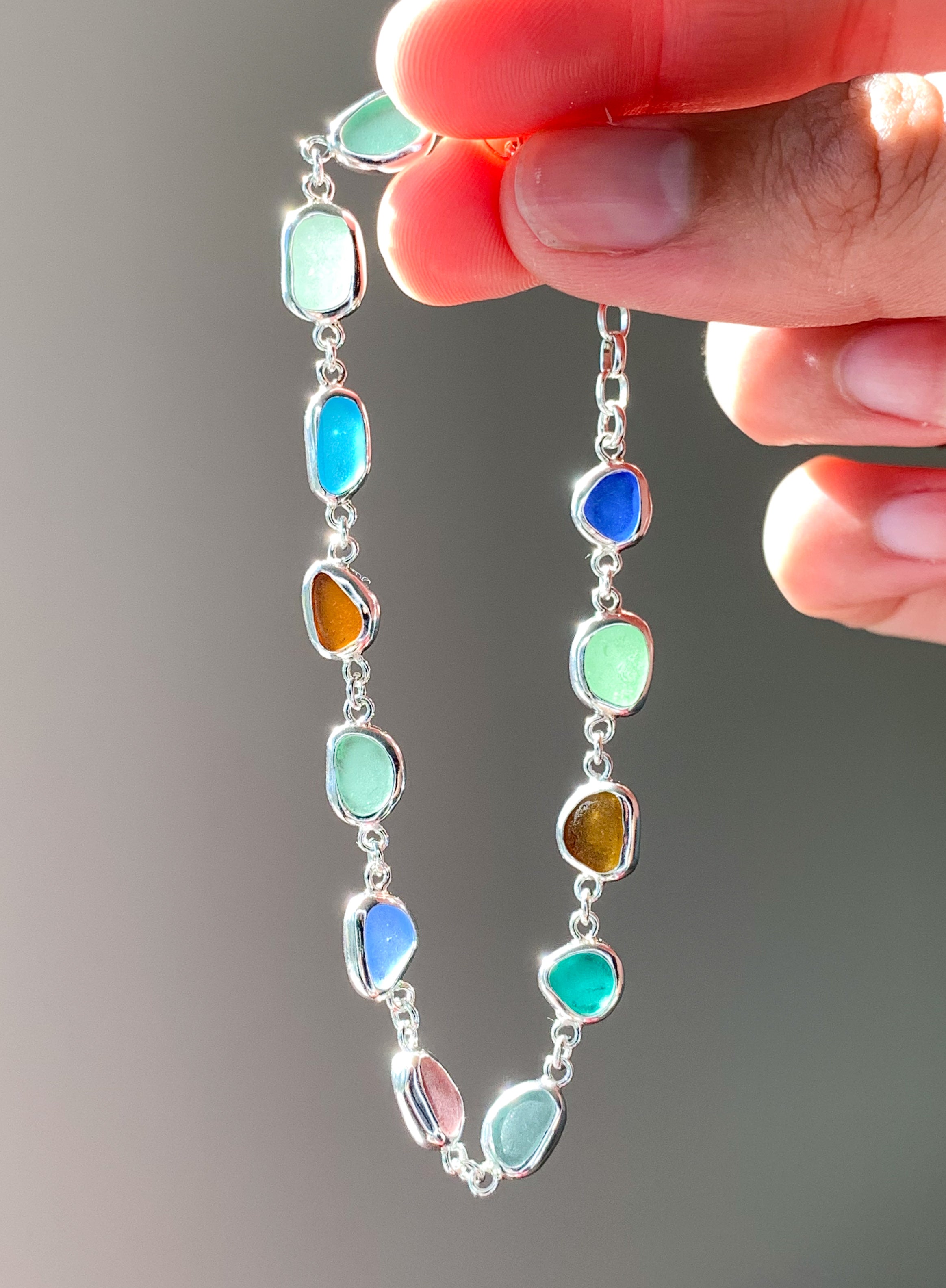 Sea Glass Bracelet (adjustable)