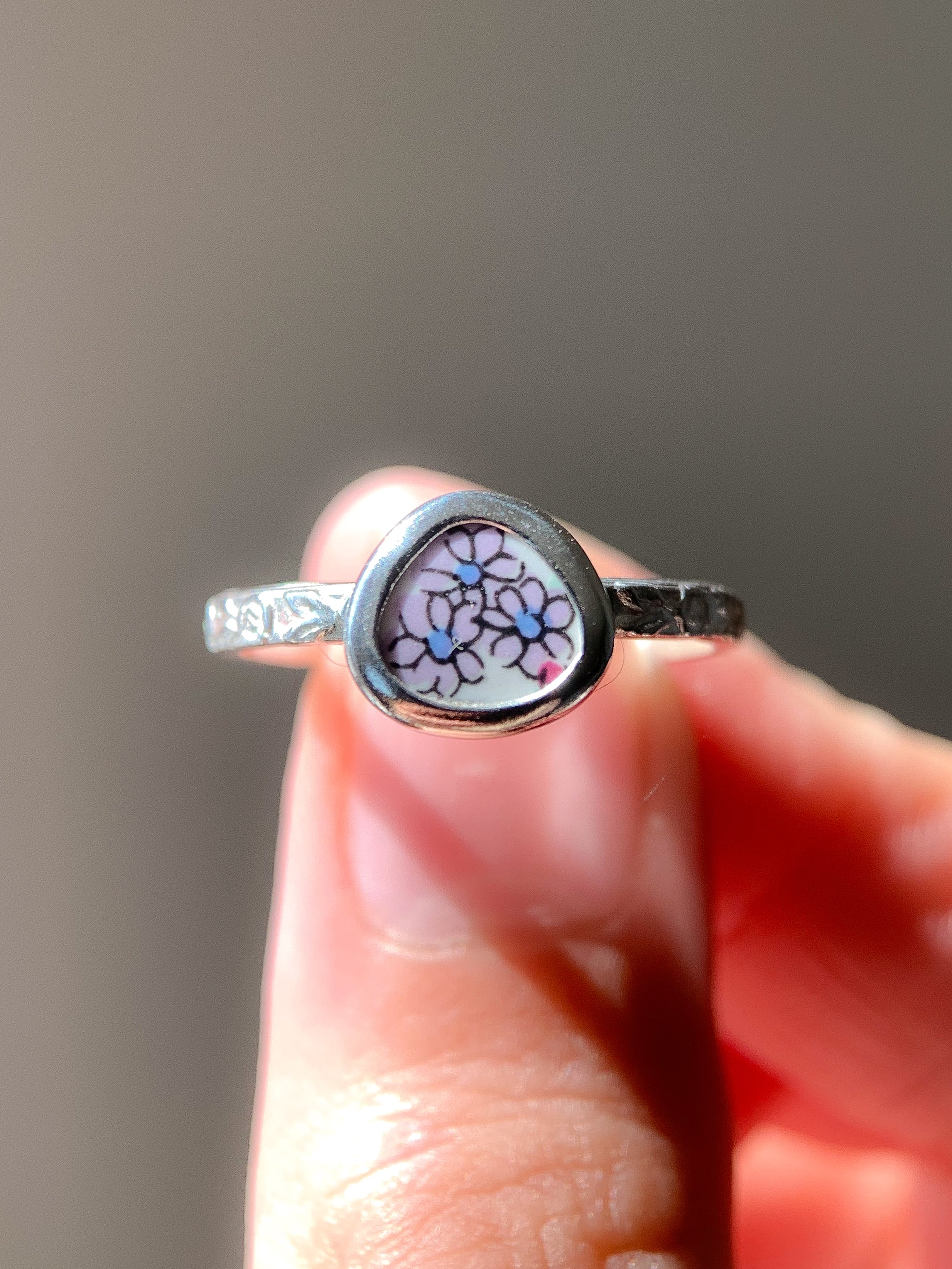 Upcycled Pottery Ring (US 8)