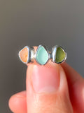 Multi-Sea Glass Ring (US 6.25)