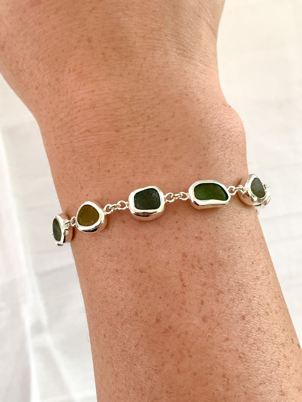 Sea Glass Bracelet (adjustable)