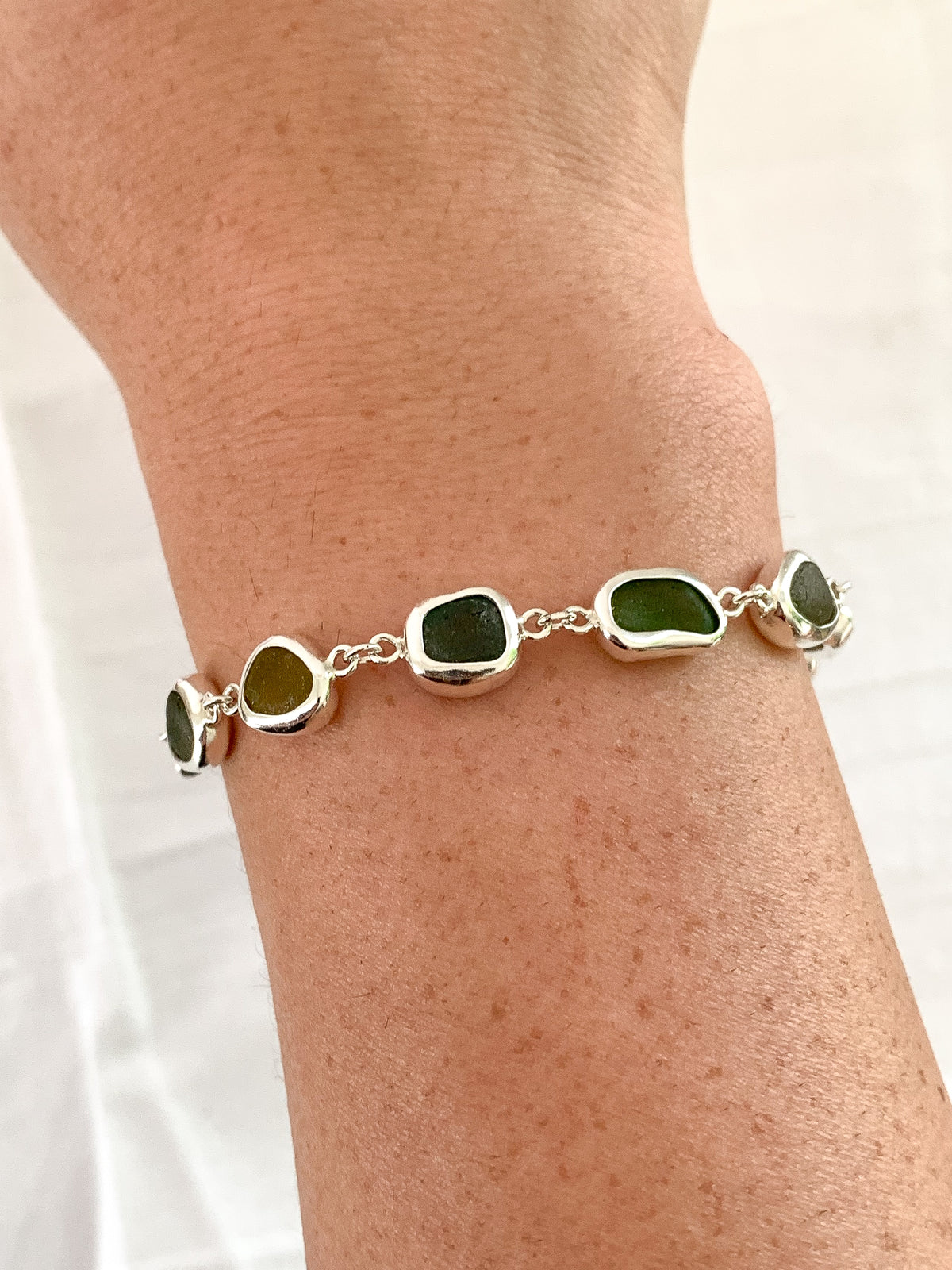 Sea Glass Bracelet (adjustable)