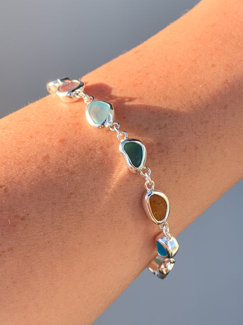 Sea Glass Bracelet (adjustable)