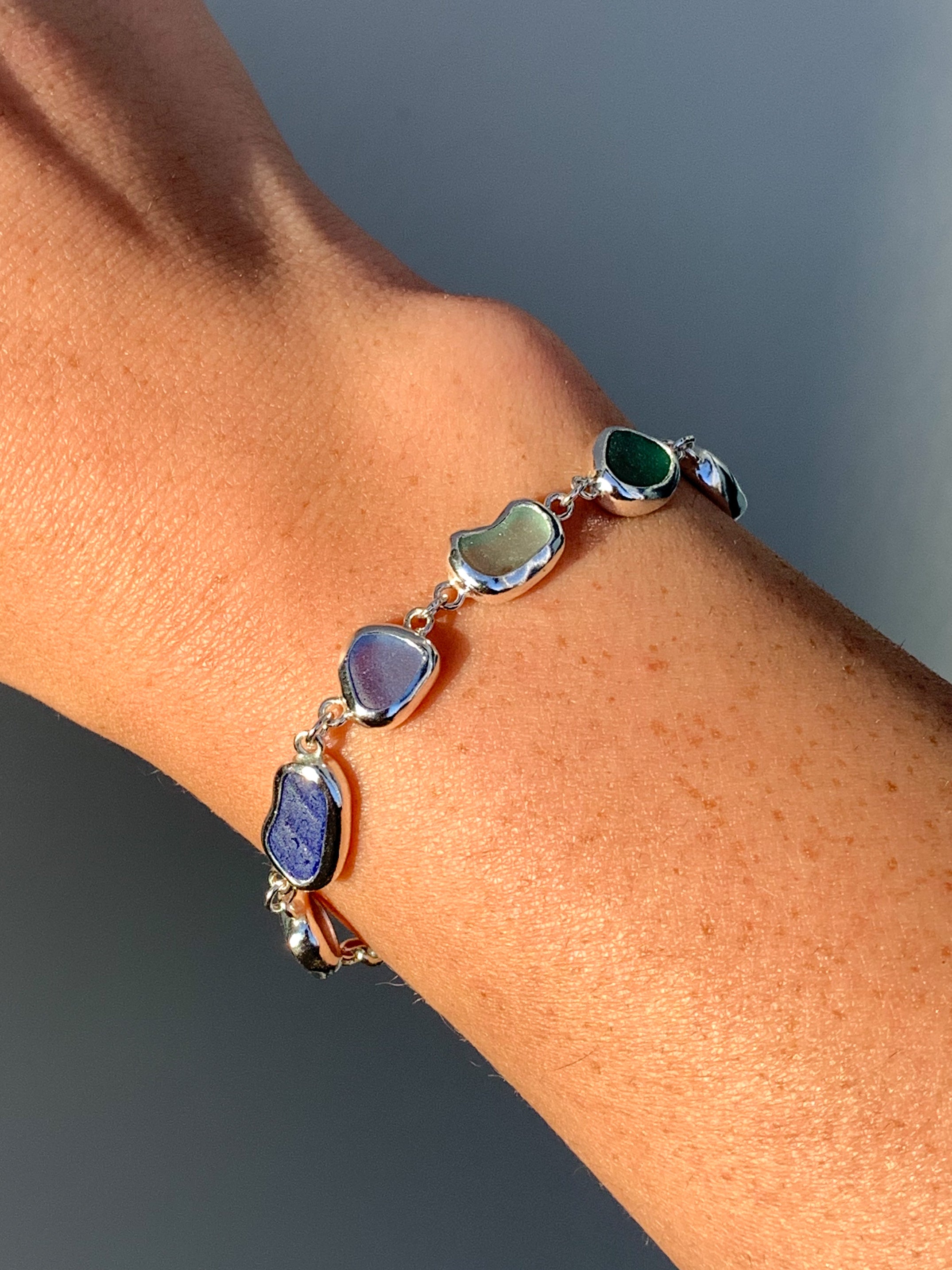 Sea Glass Bracelet (adjustable)