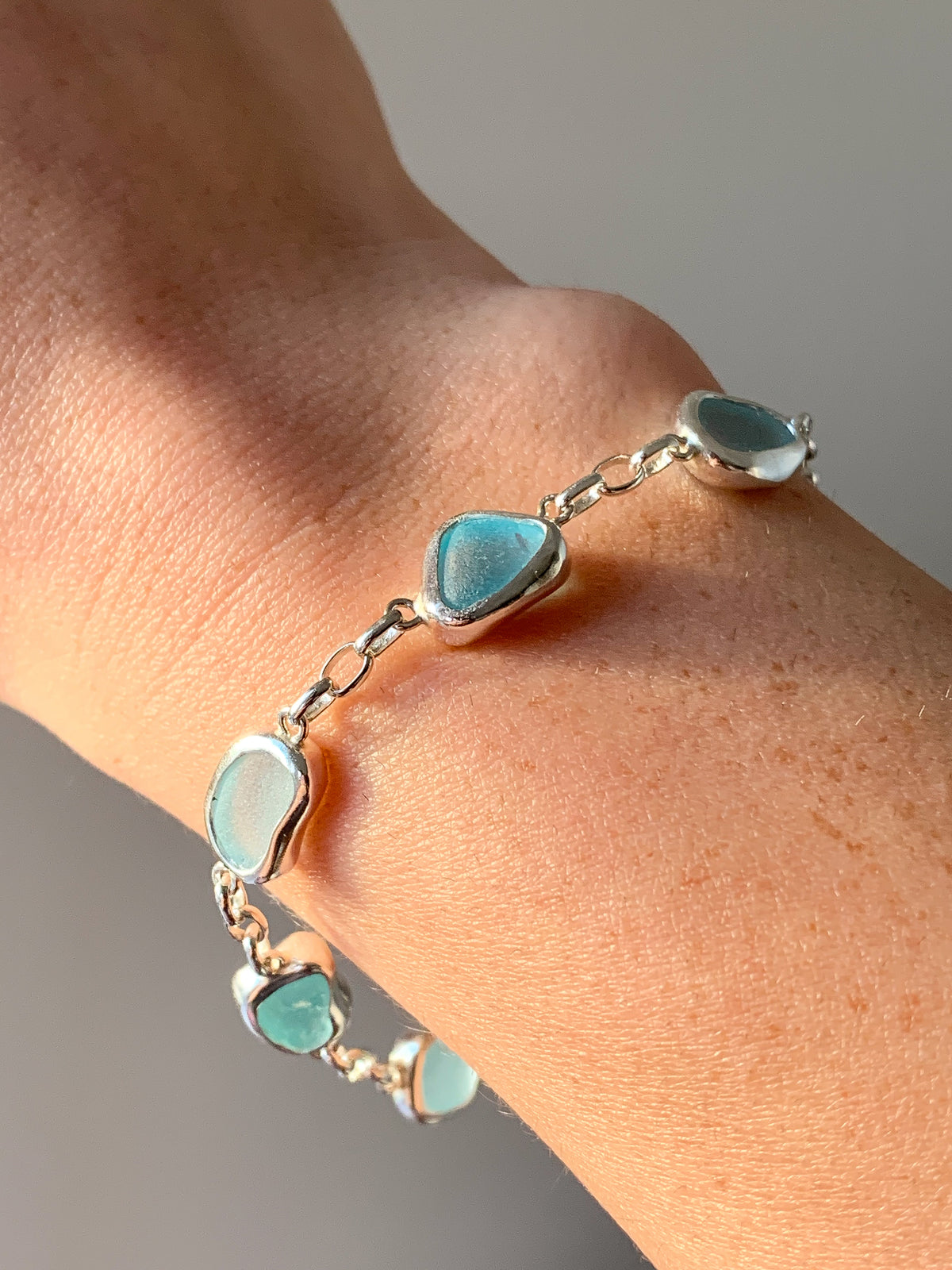 Sea Glass Bracelet (adjustable)