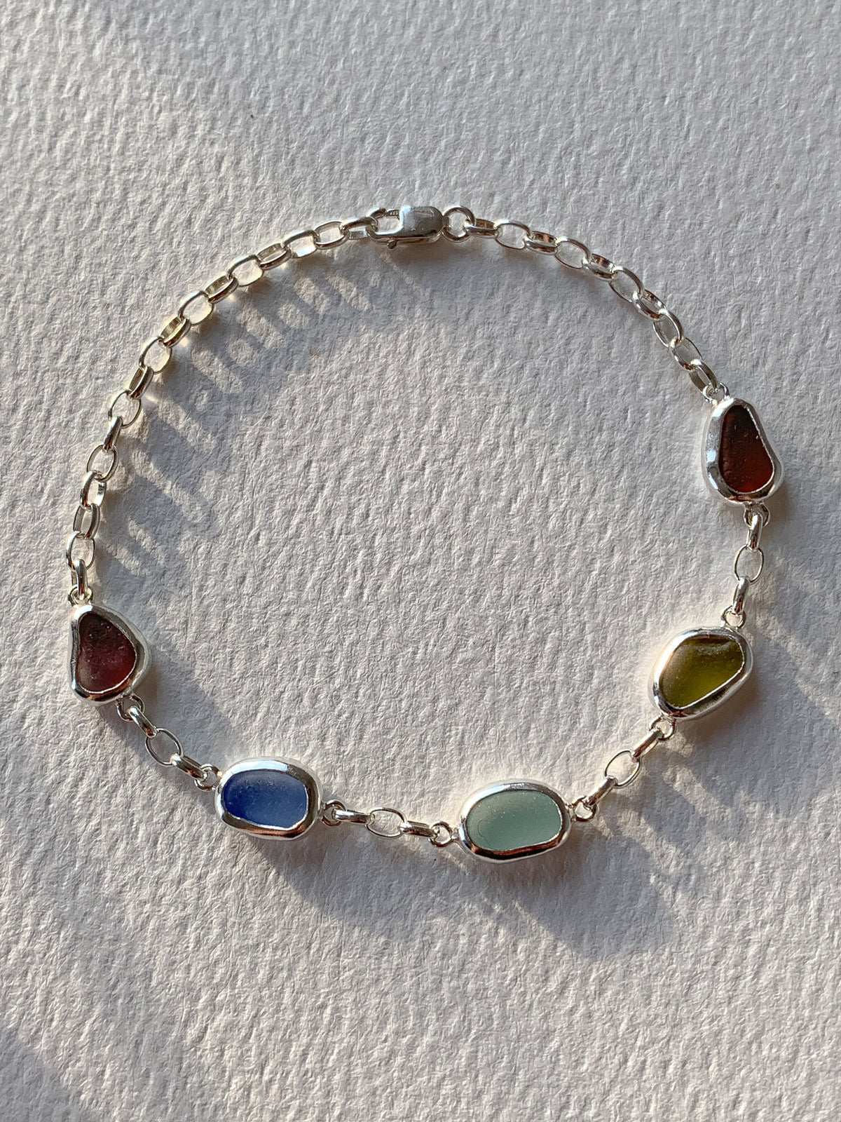 Sea Glass Bracelet (adjustable)
