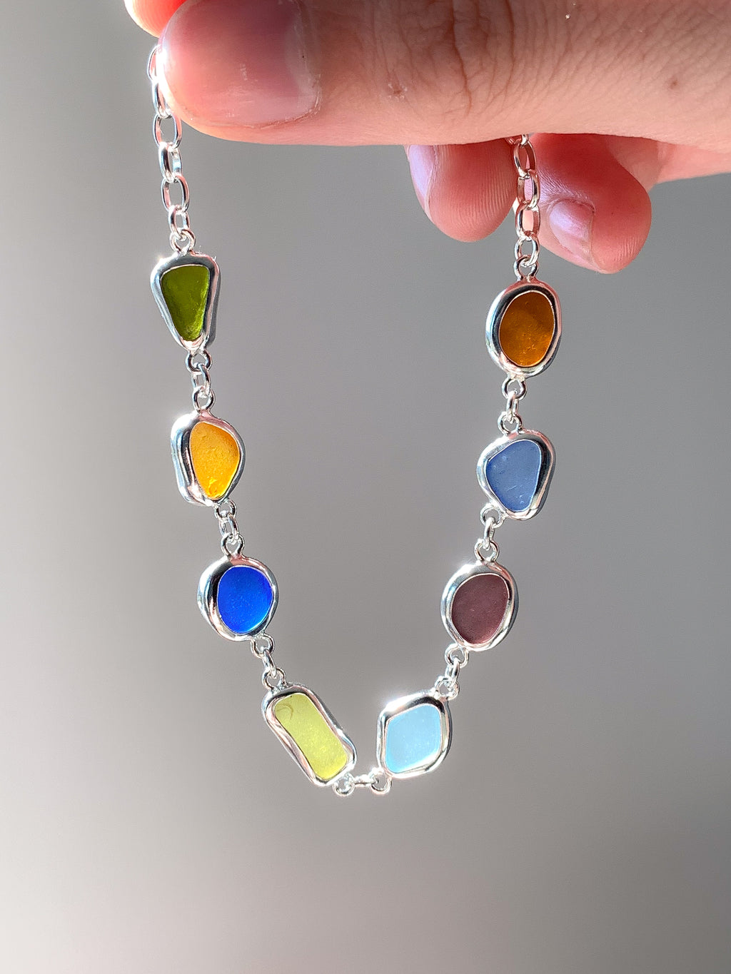 Sea Glass Bracelet (adjustable)