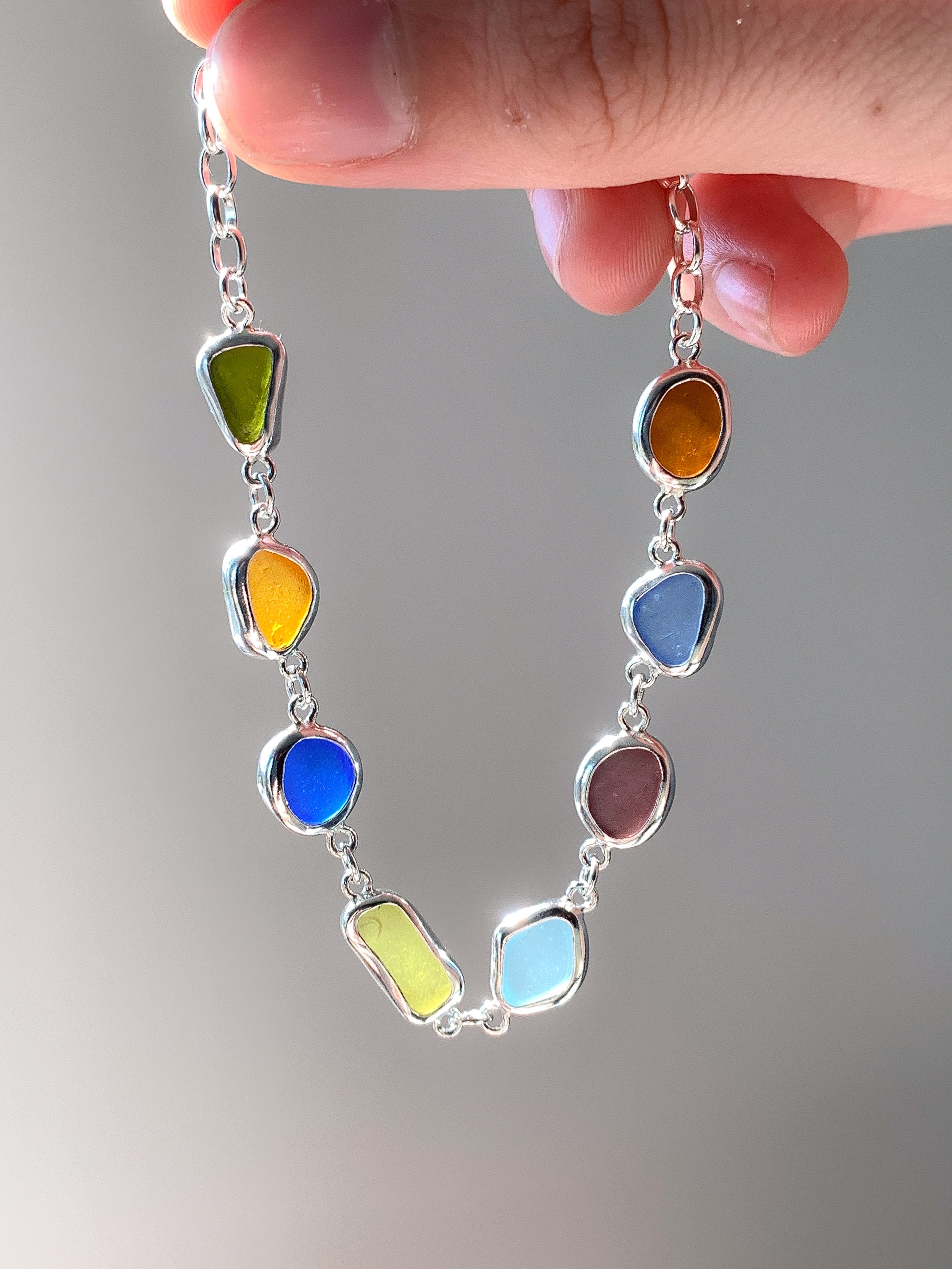 Sea Glass Bracelet (adjustable)