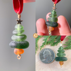 Sea Glass Tree Ornaments 🎄