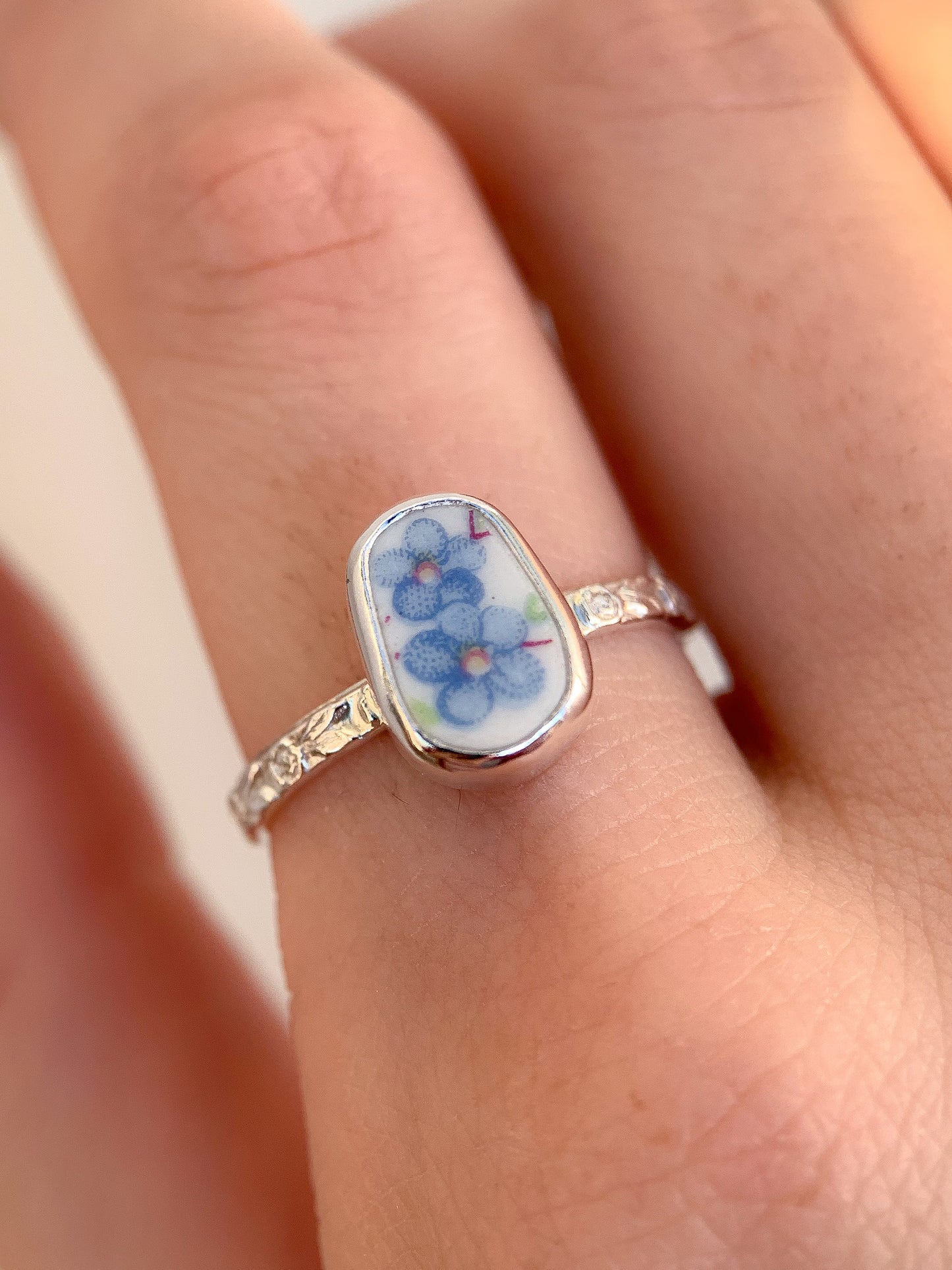 Upcycled Pottery Ring (US 8)