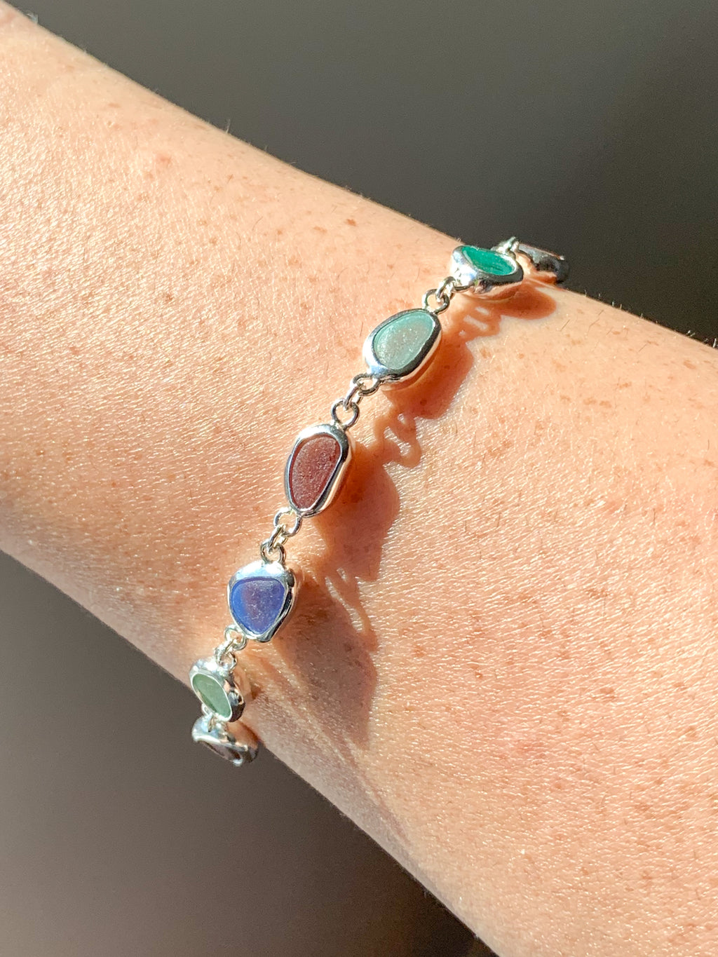 Sea Glass Bracelet (adjustable)