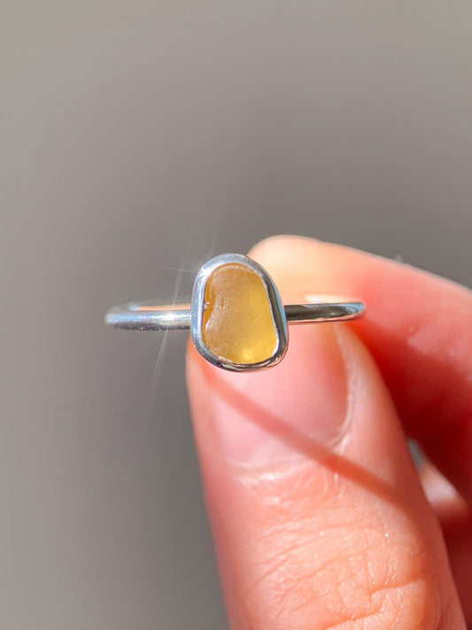 Sea Glass Ring (US 7.5)