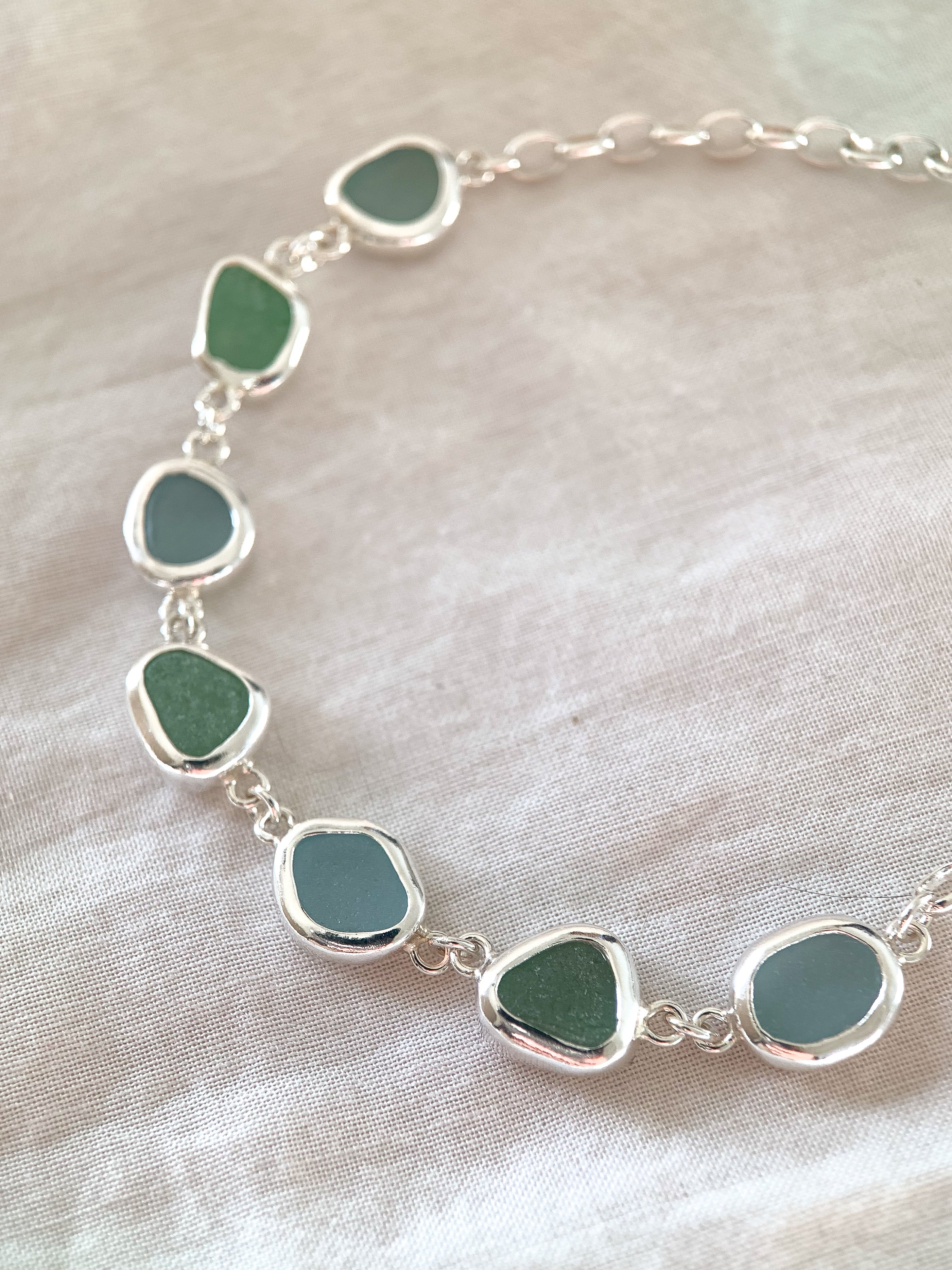 Sea Glass Bracelet (adjustable)