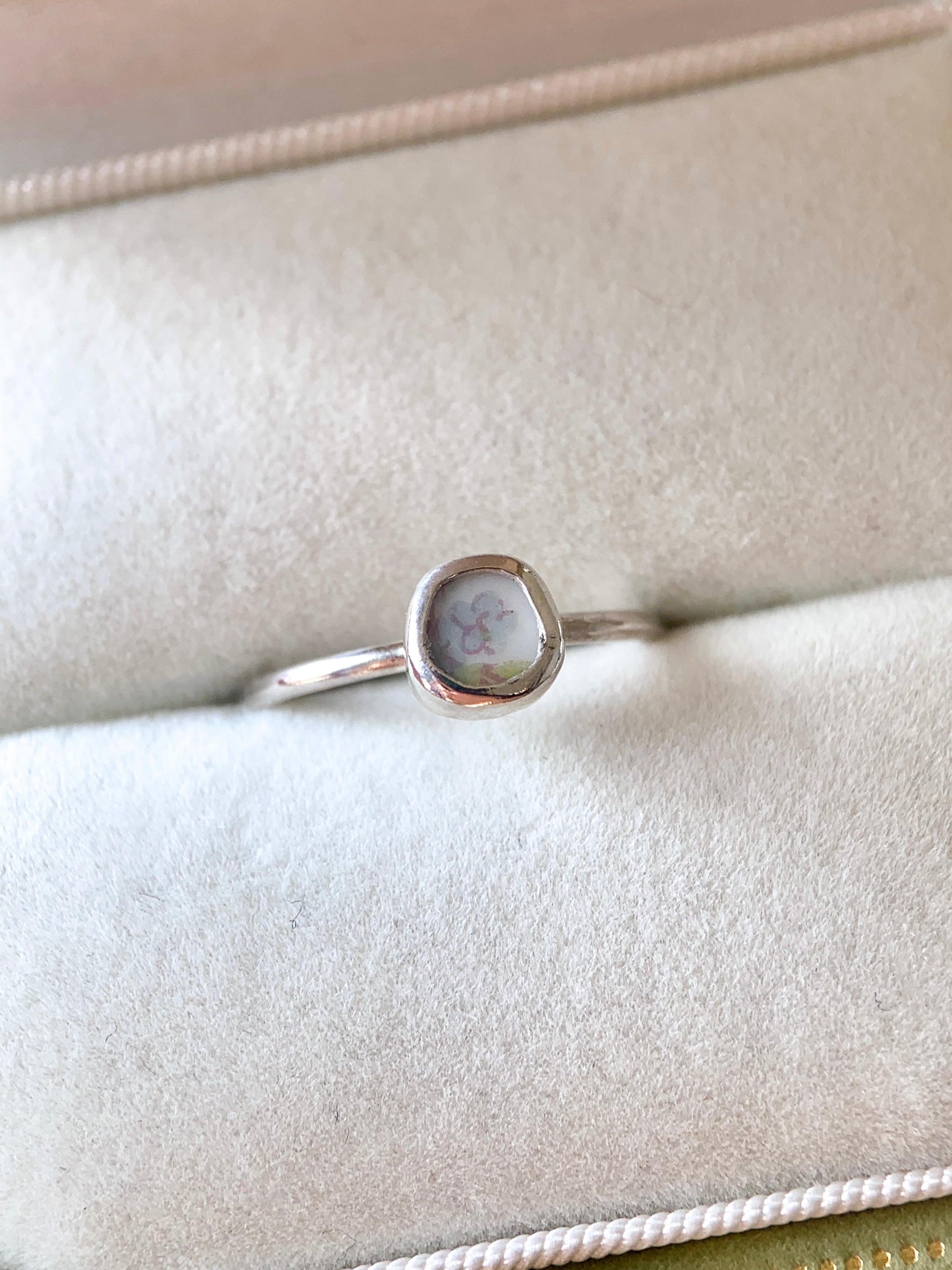 Upcycled Pottery Ring (US 5)