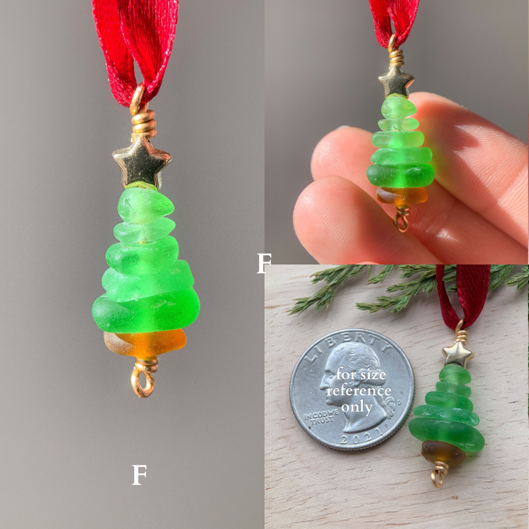 Sea Glass Tree Ornaments 🎄