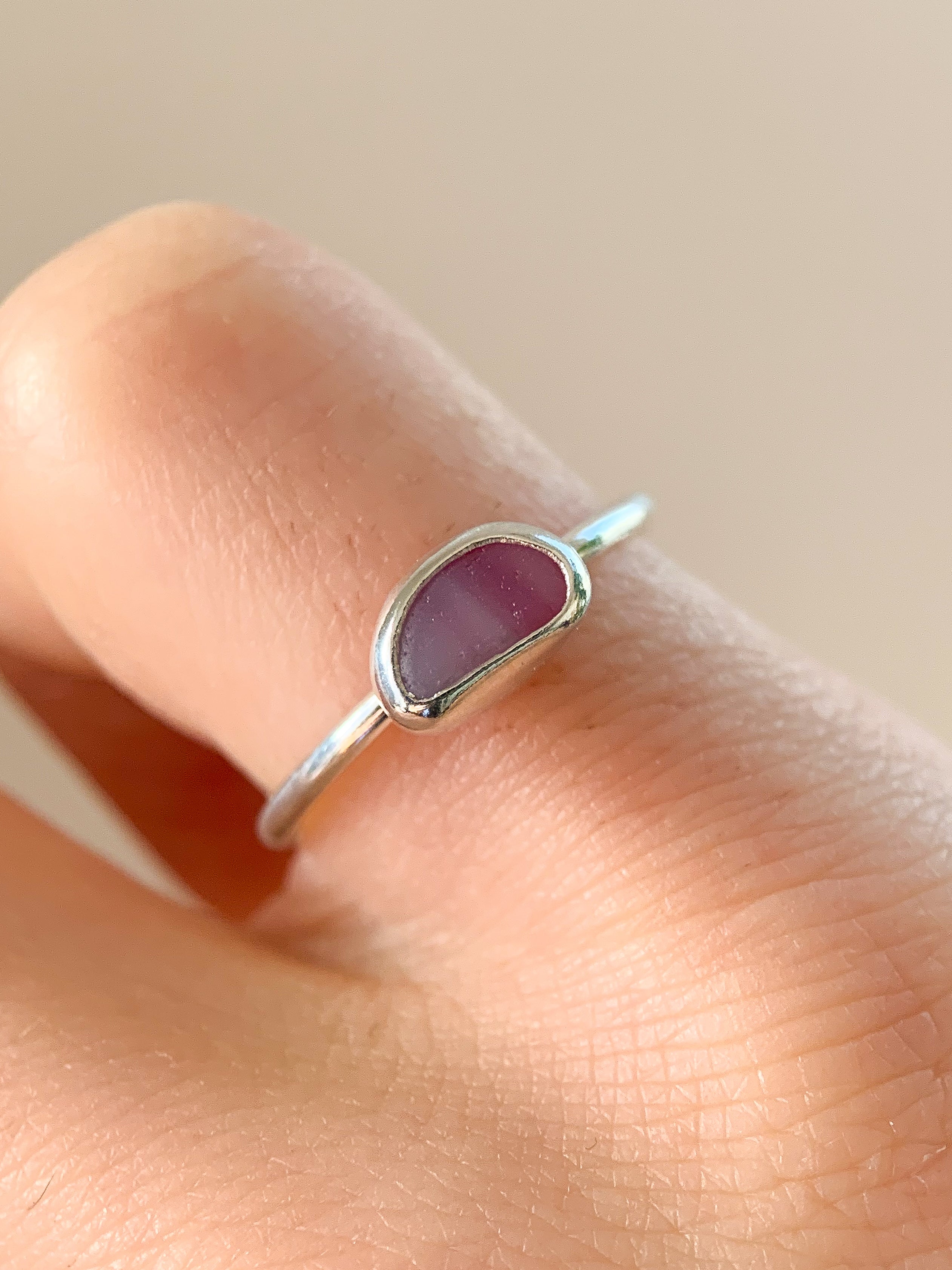 Sea Glass Ring (US 4.5)