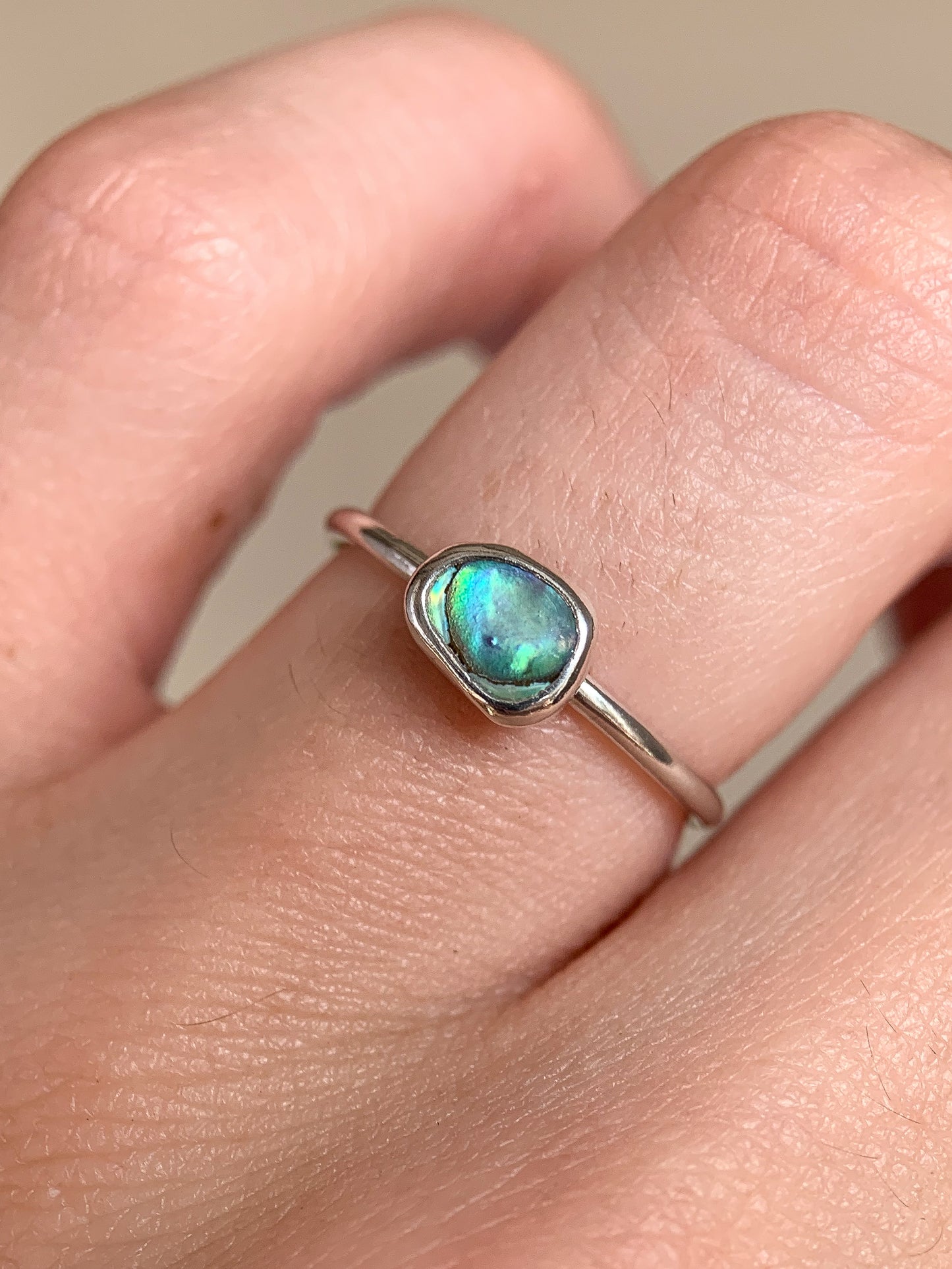 Abalone Shell Ring (US 4.75)