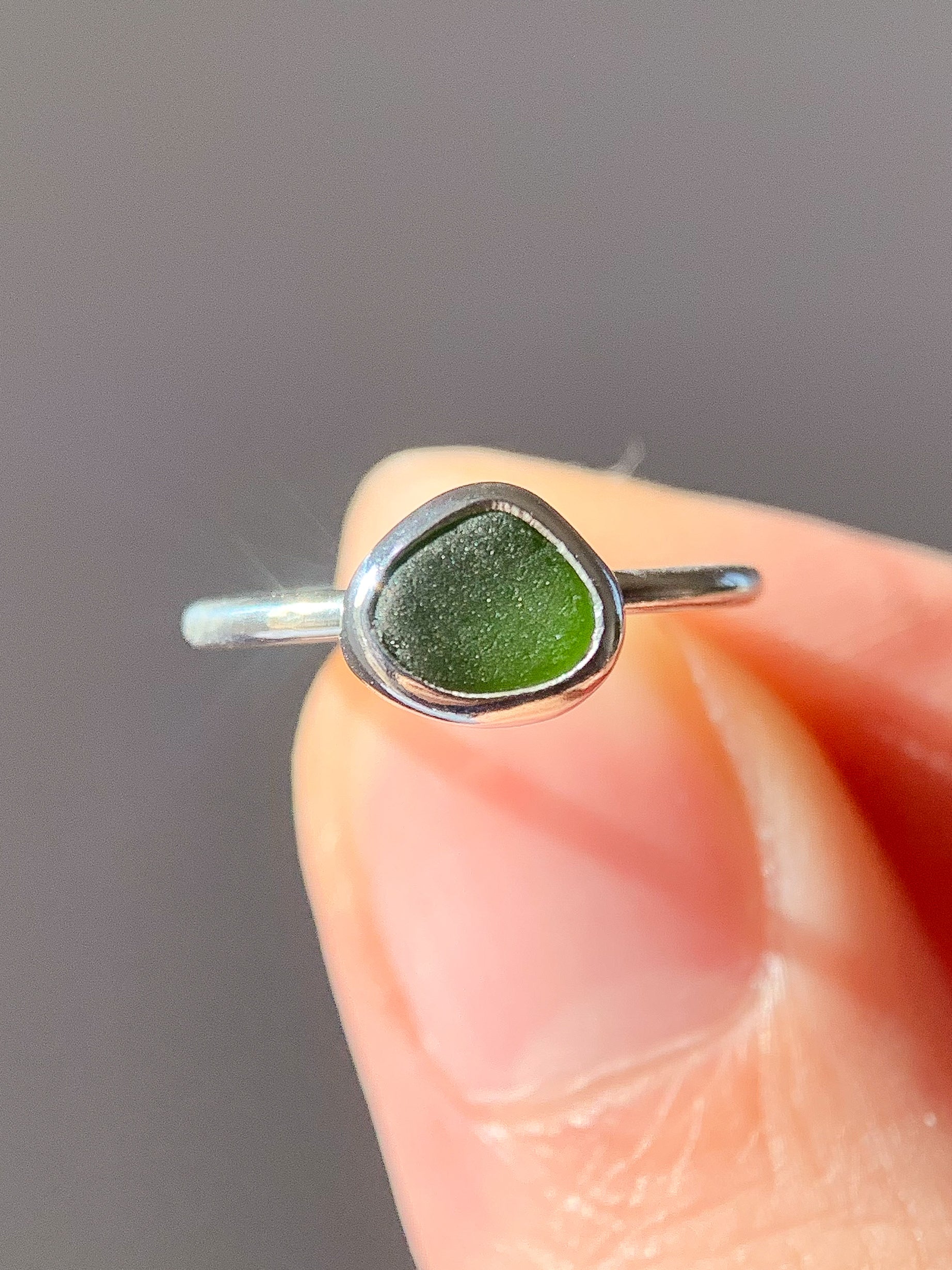 Sea Glass Ring (US 3.5)
