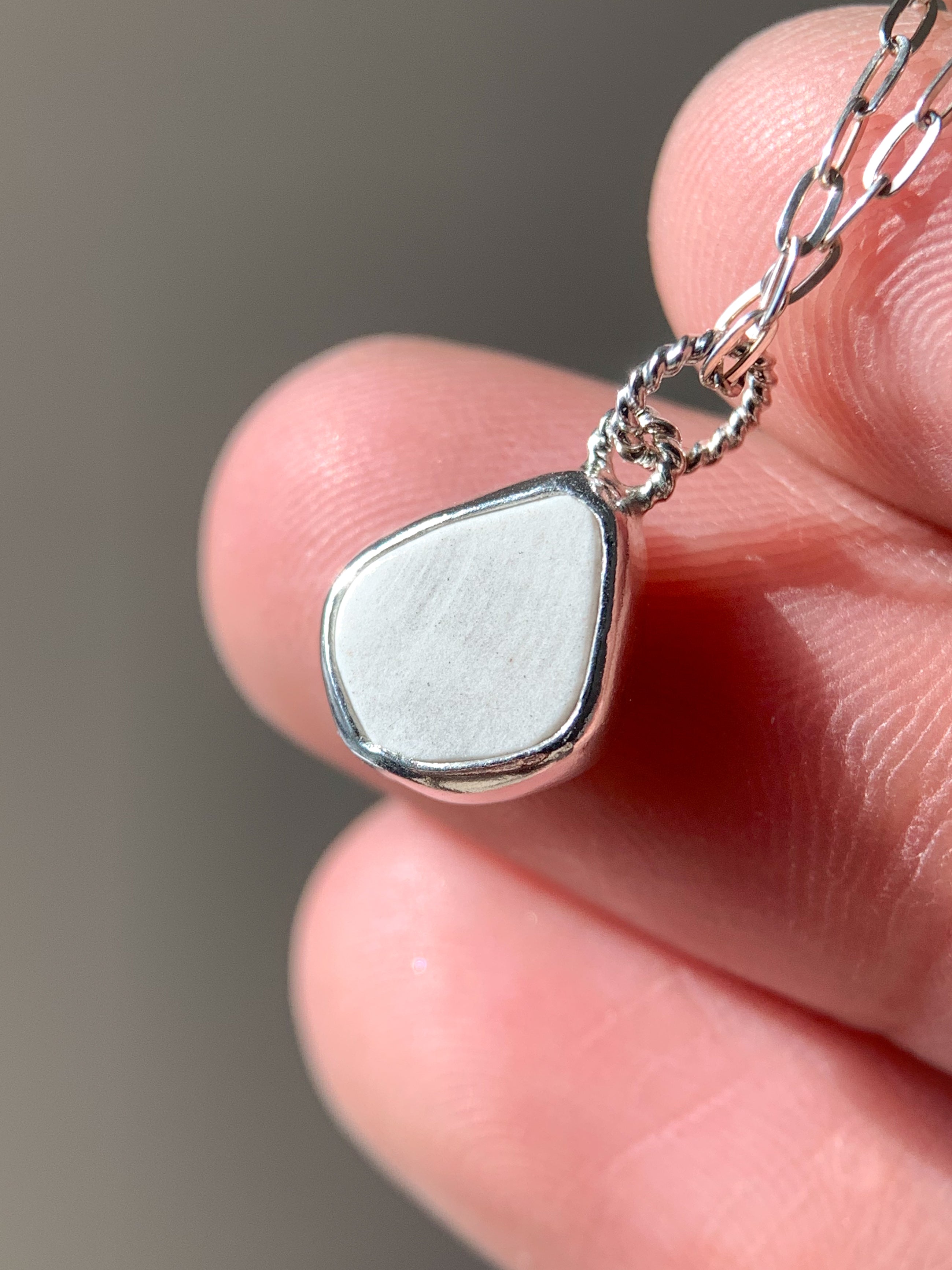 Upcycled Pottery Charm (No Chain)