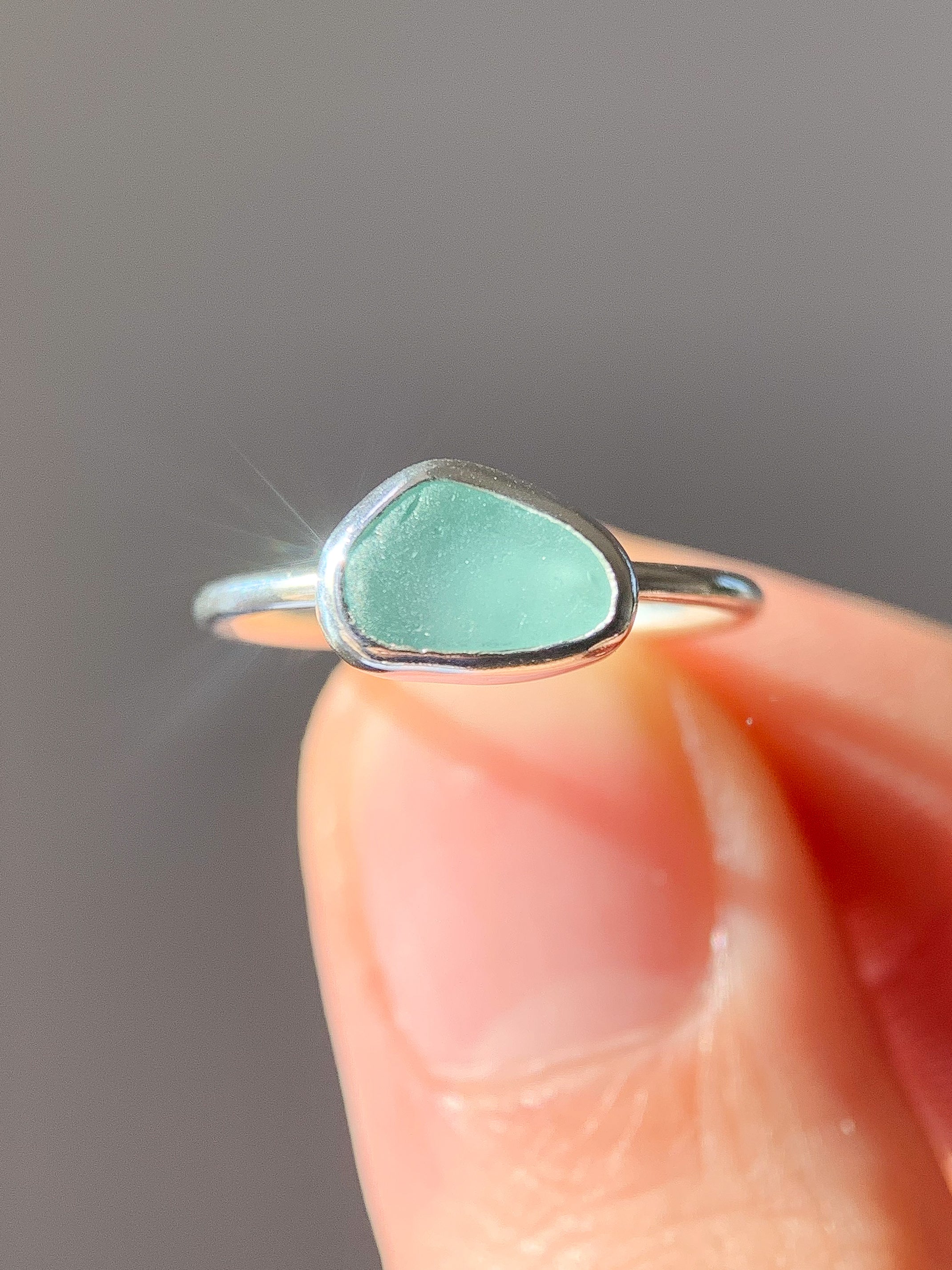 Sea Glass Ring (US 5)