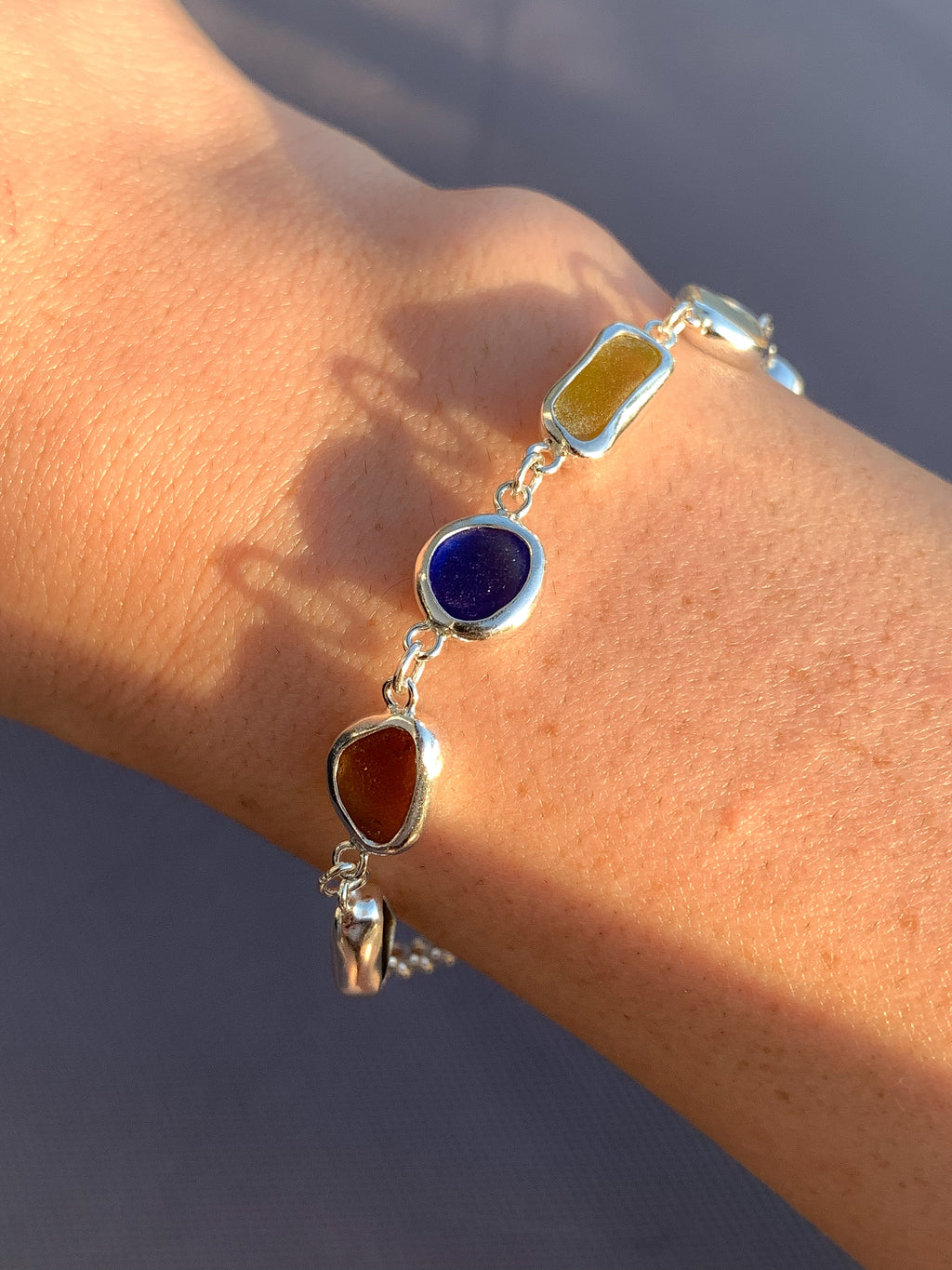 Sea Glass Bracelet (adjustable)