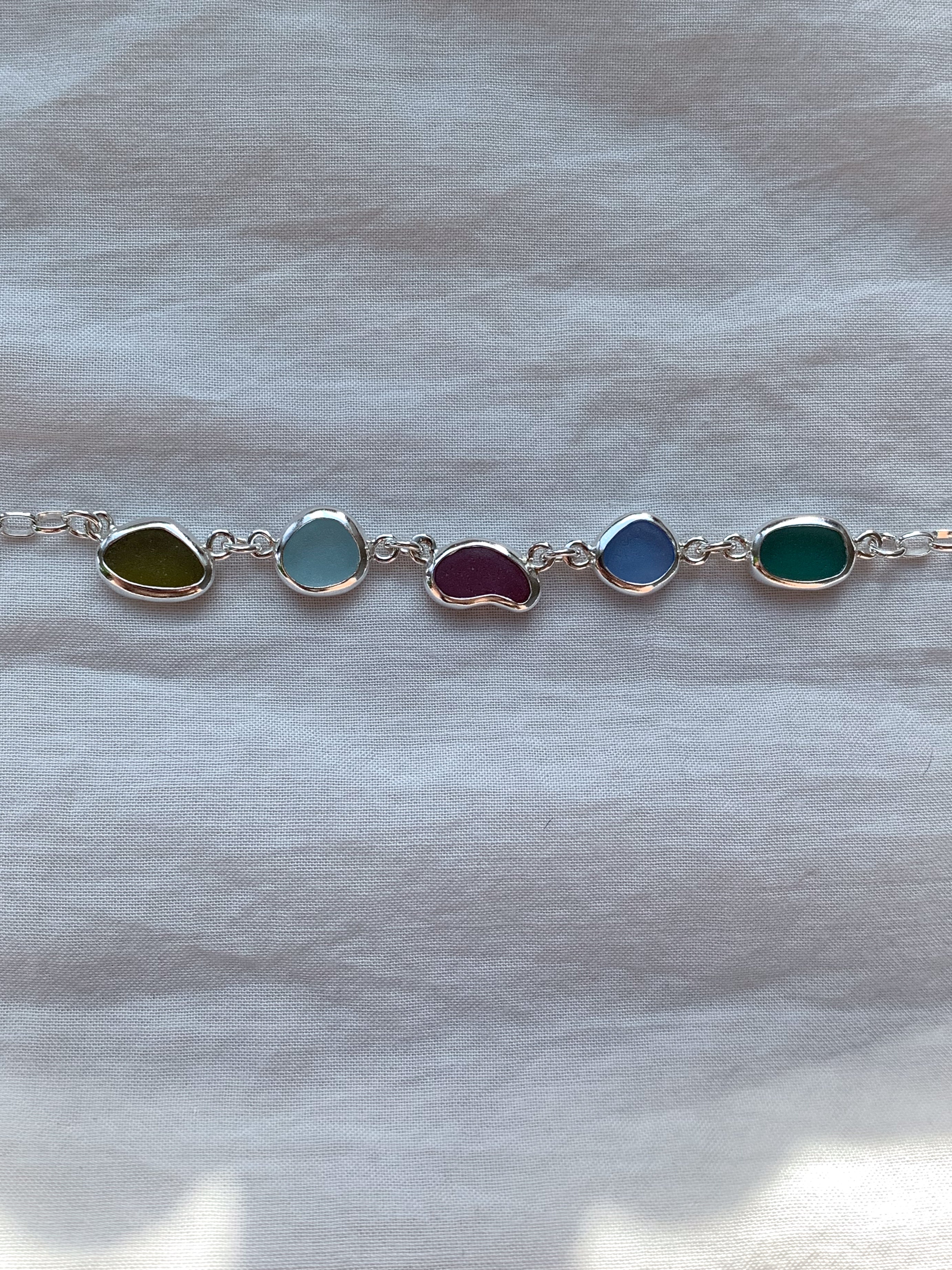 Sea Glass Bracelet (adjustable)