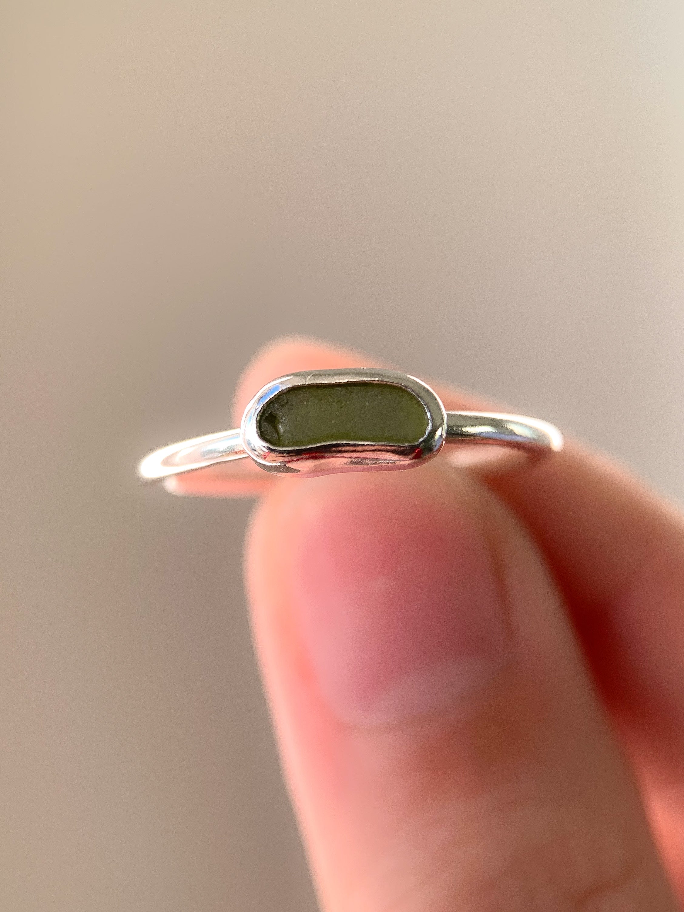 Sea Glass Ring (US 8.5)