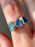 Multi-Sea Glass Ring (US 6.25)