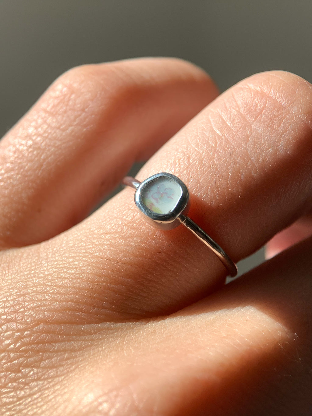 Upcycled Pottery Ring (US 5)