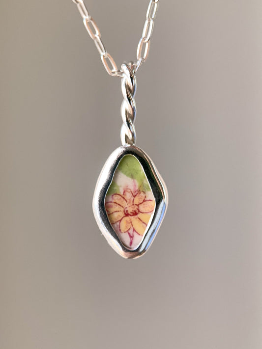 Upcycled Pottery Necklace