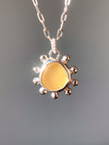 Sea Glass Sun Pendant (no chain)