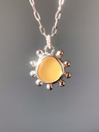 Sea Glass Sun Pendant (no chain)