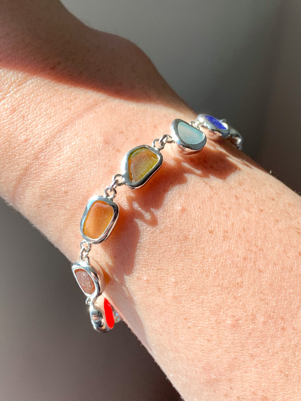 Sea Glass Bracelet (adjustable)