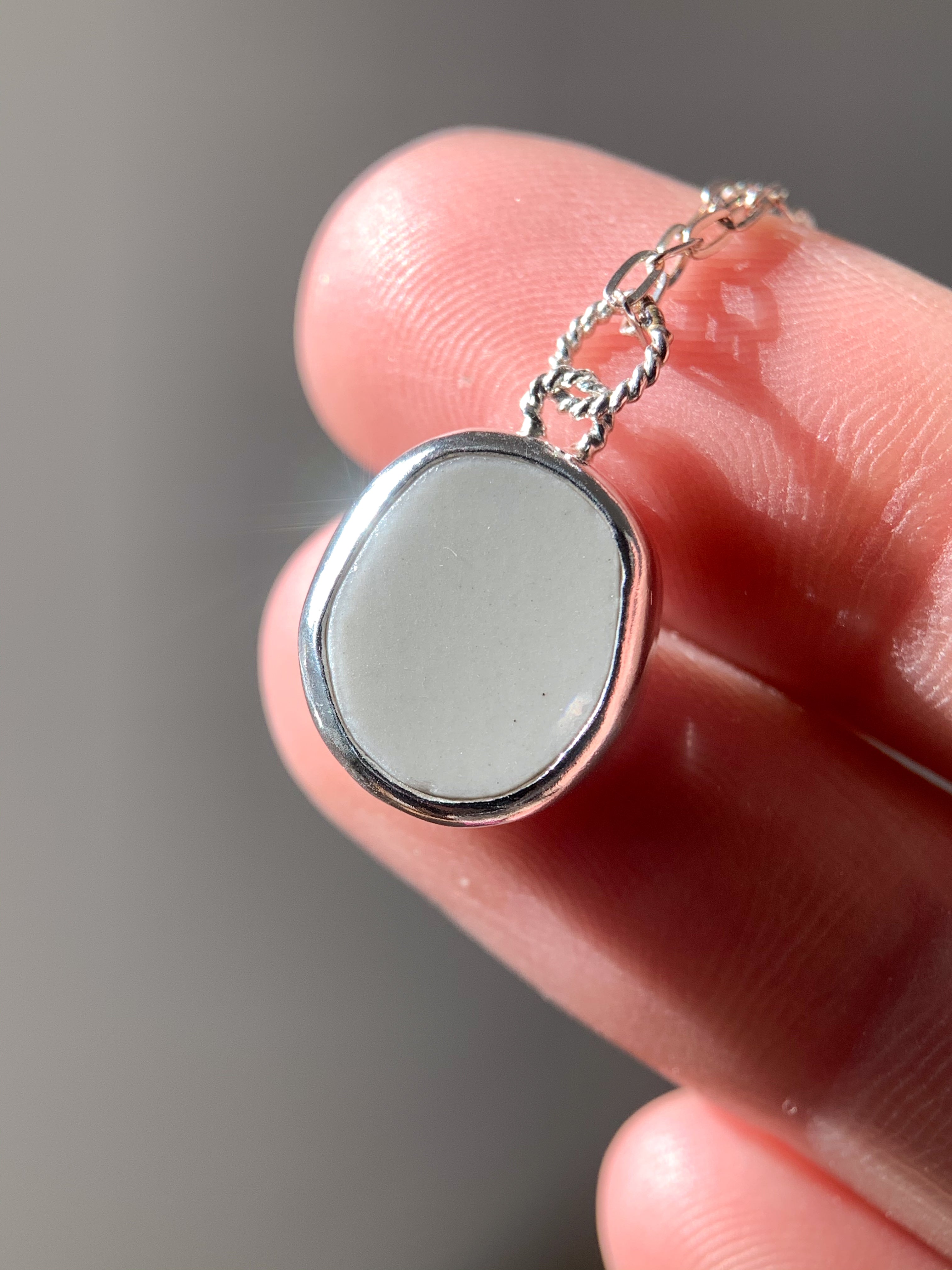 Upcycled Pottery Charm (No Chain)