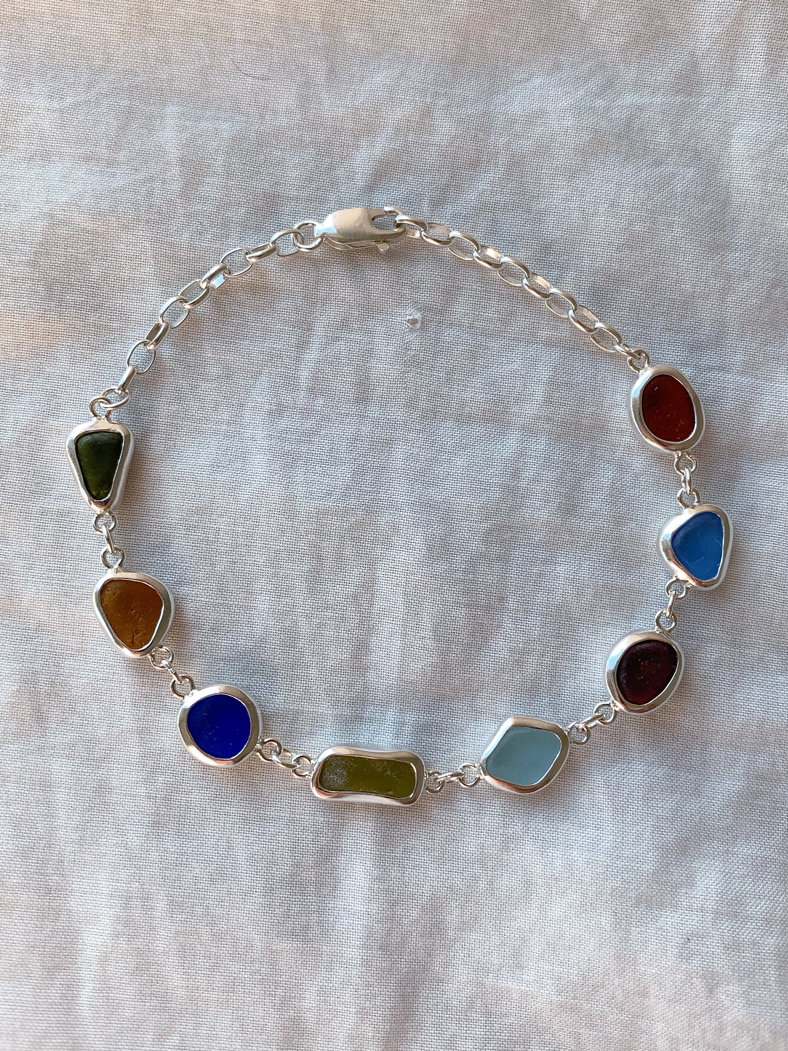 Sea Glass Bracelet (adjustable)