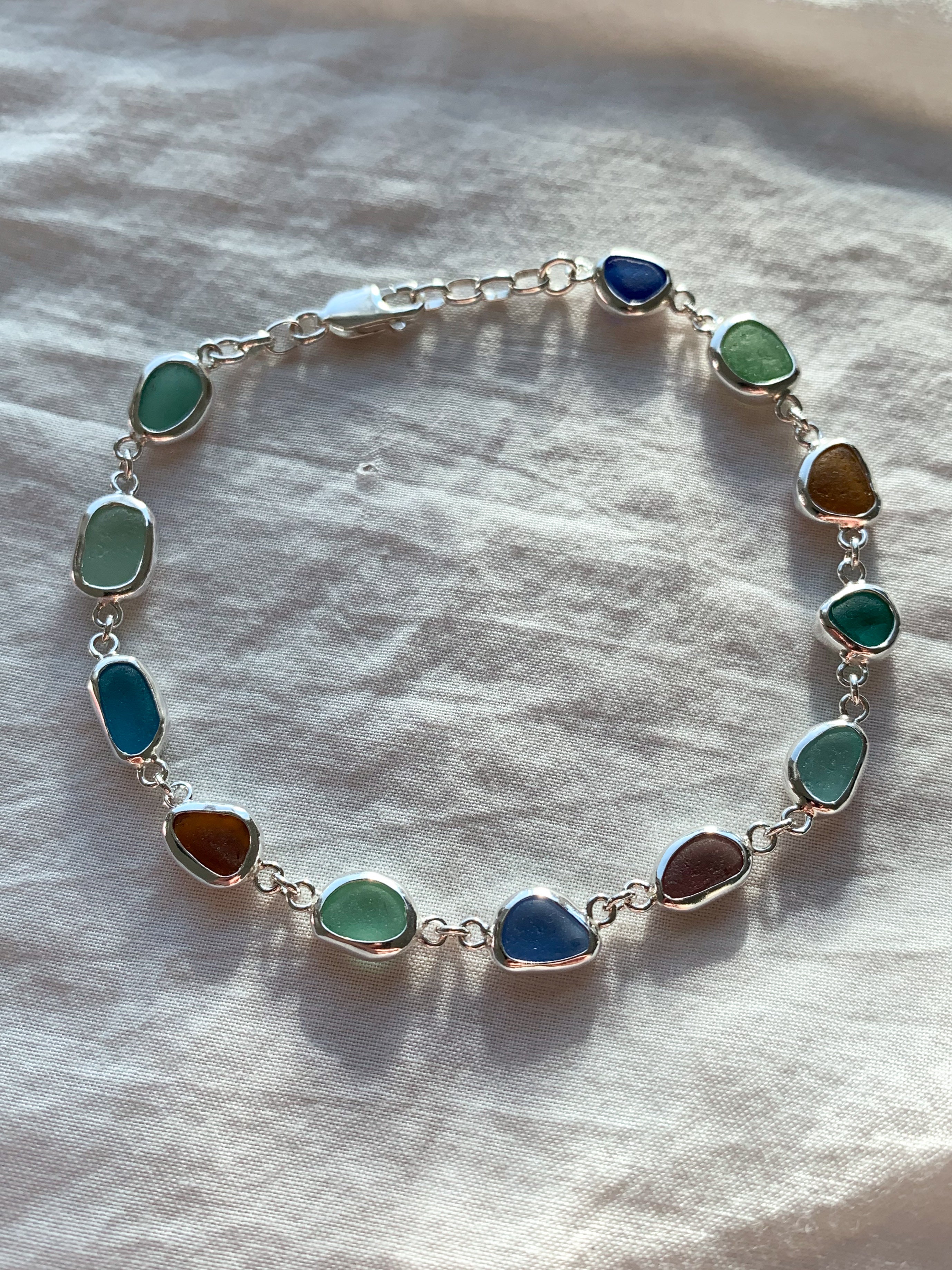 Sea Glass Bracelet (adjustable)