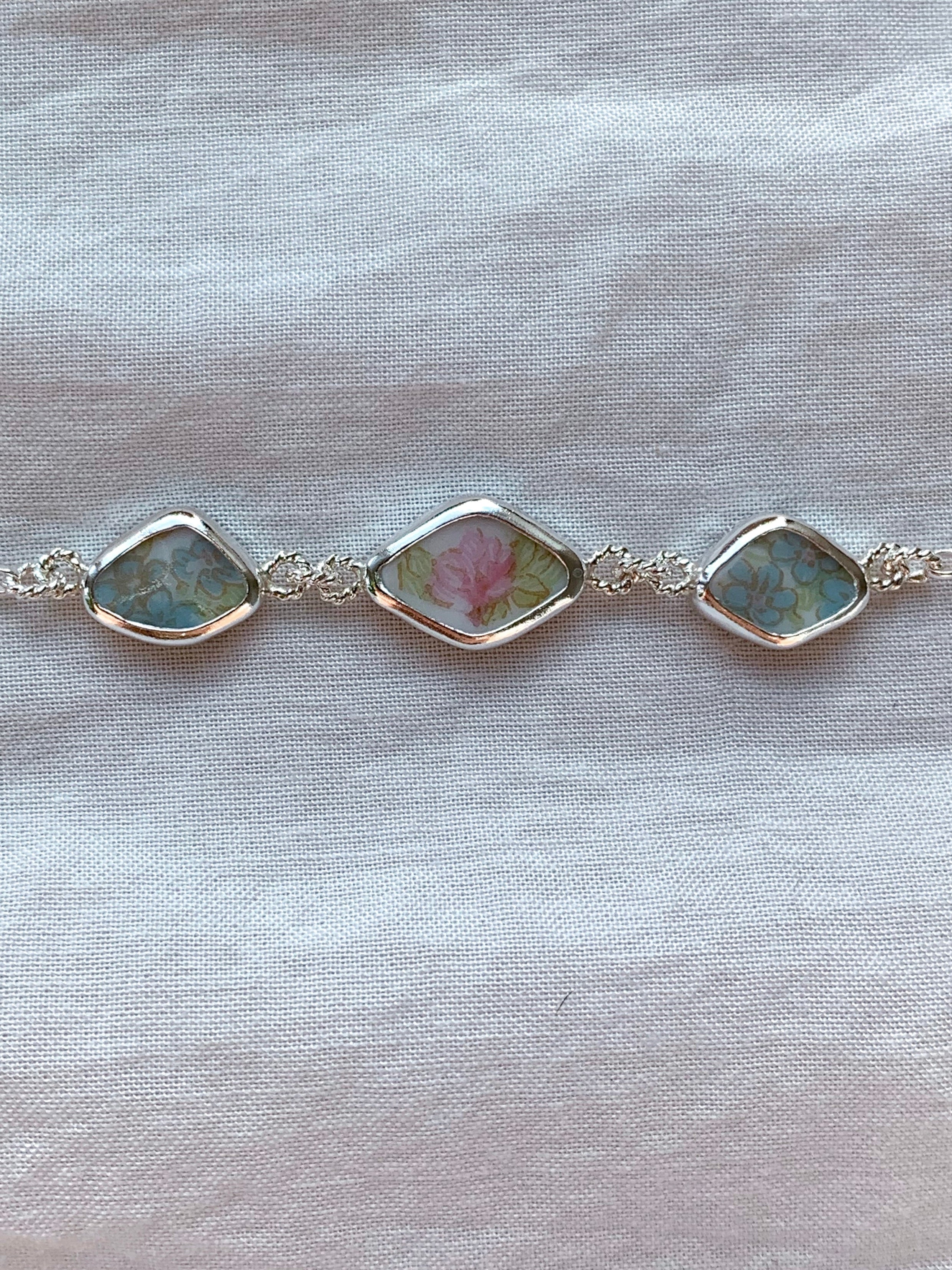 Upcycled Pottery Bracelet (not adjustable)