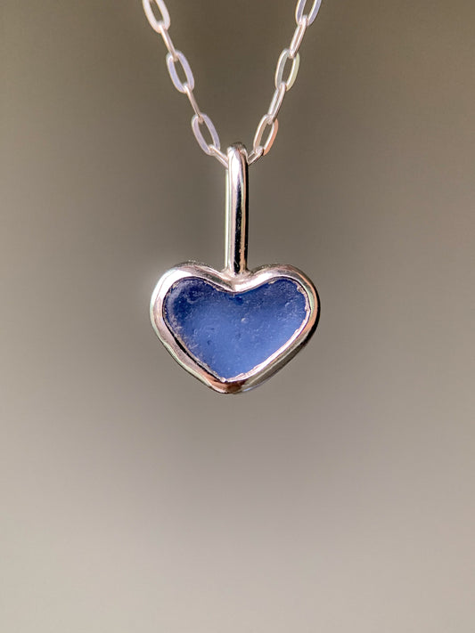 Sea Glass Heart Necklace