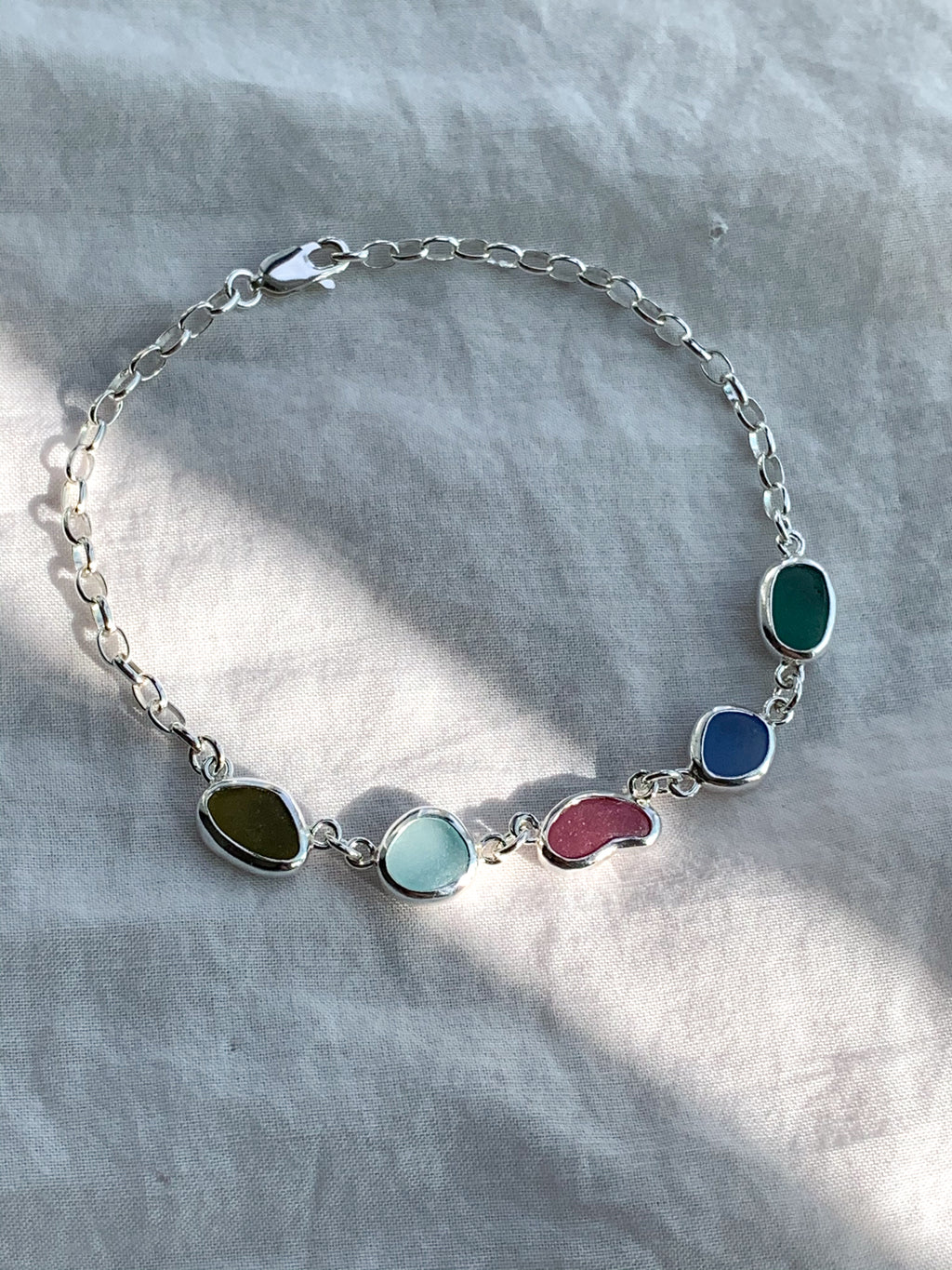 Sea Glass Bracelet (adjustable)