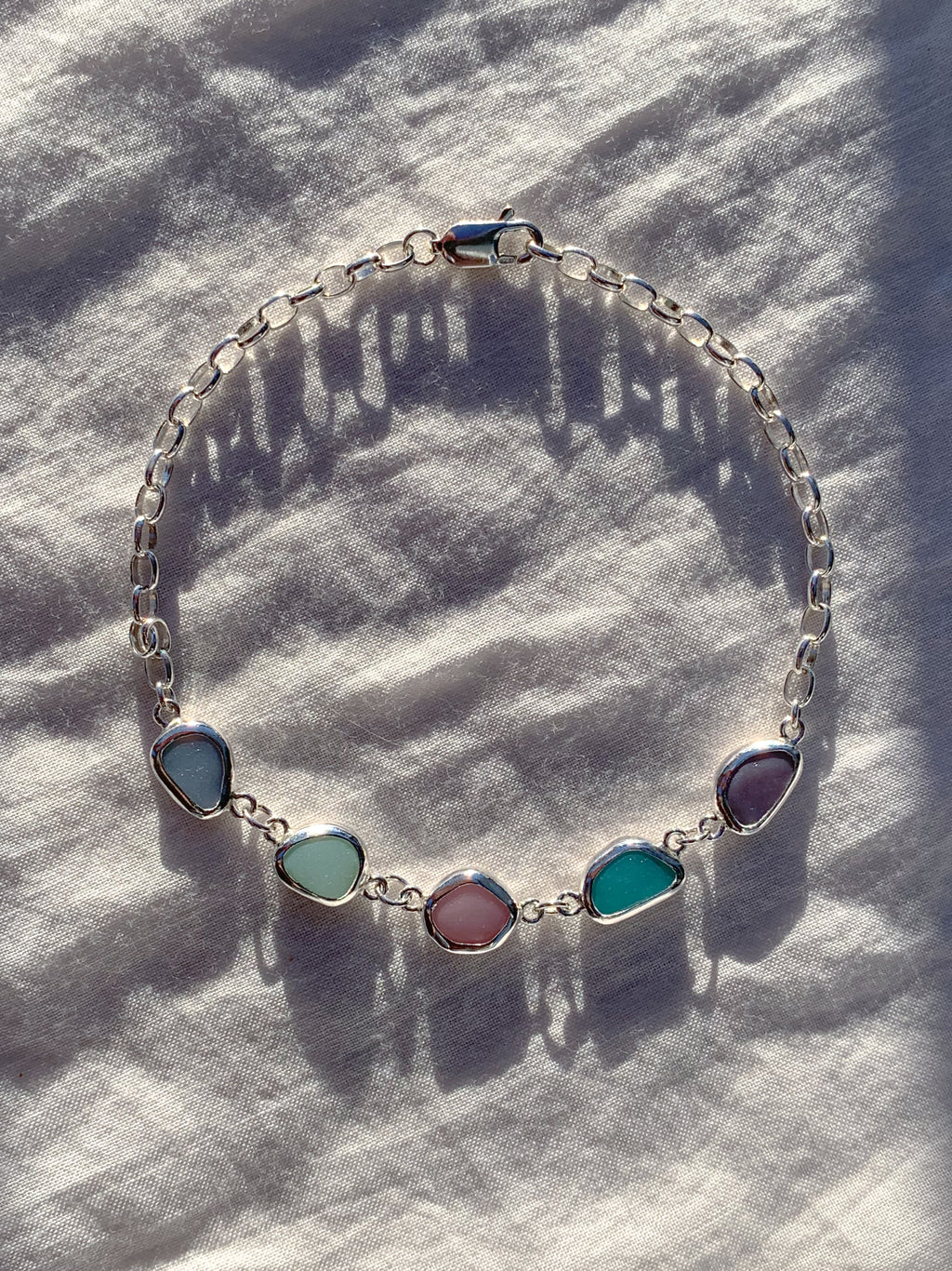 Sea Glass Bracelet (adjustable)