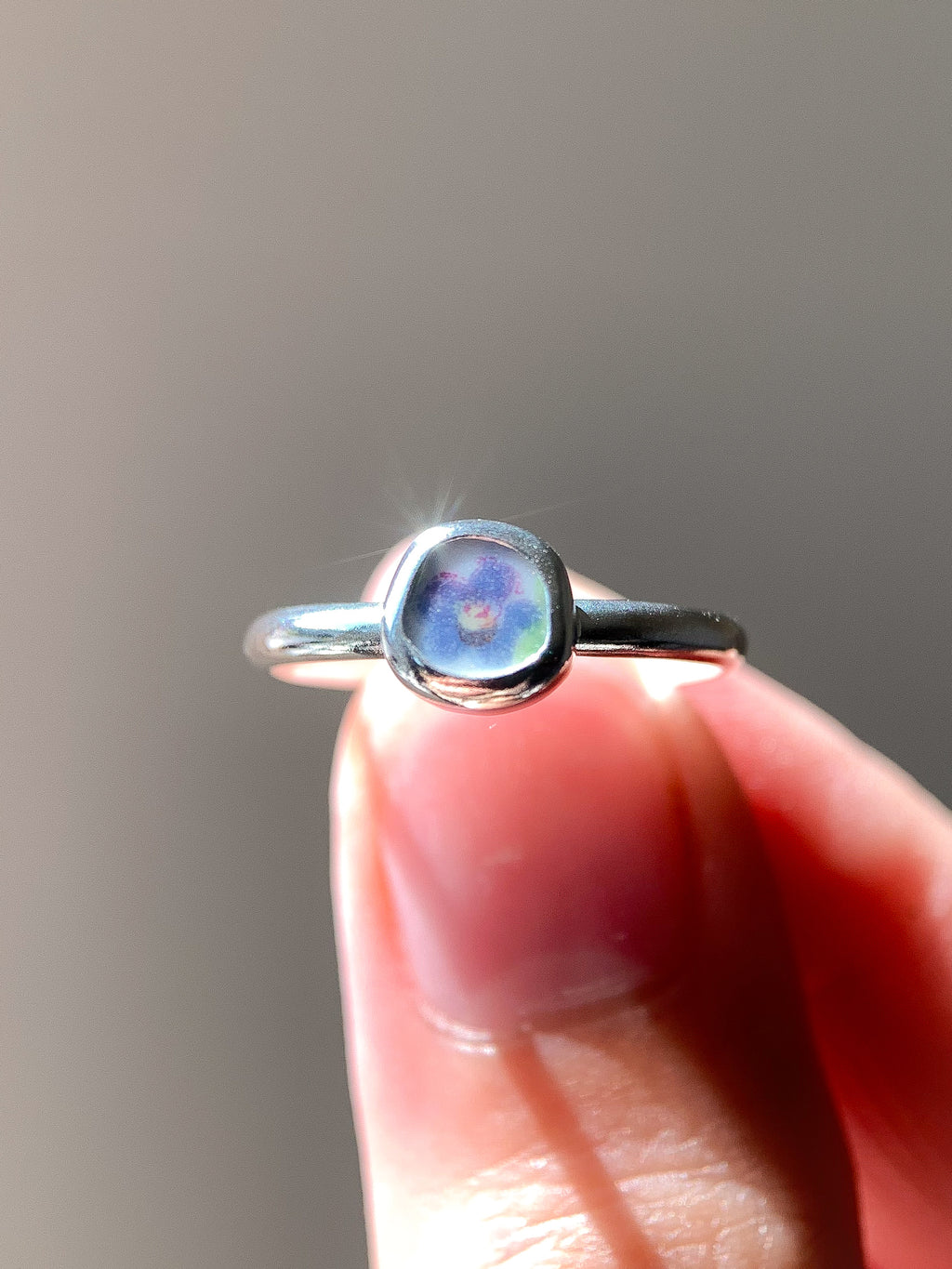 Upcycled Pottery Ring (US 6.25)