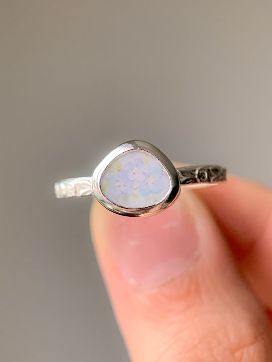 Upcycled Pottery Ring (US 9)