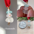 Sea Glass *Mini* Snowman Ornament ⛄️