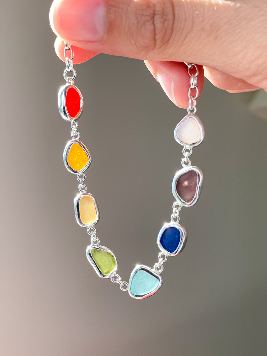 Sea Glass Bracelet (adjustable)