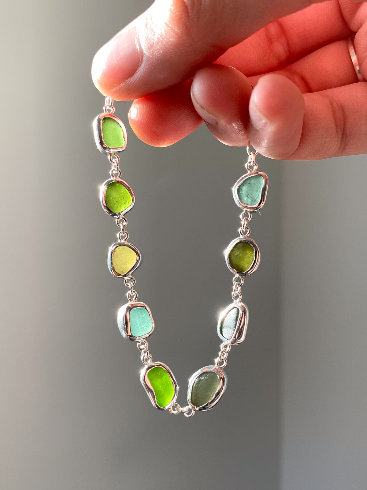 Sea Glass Bracelet (adjustable)
