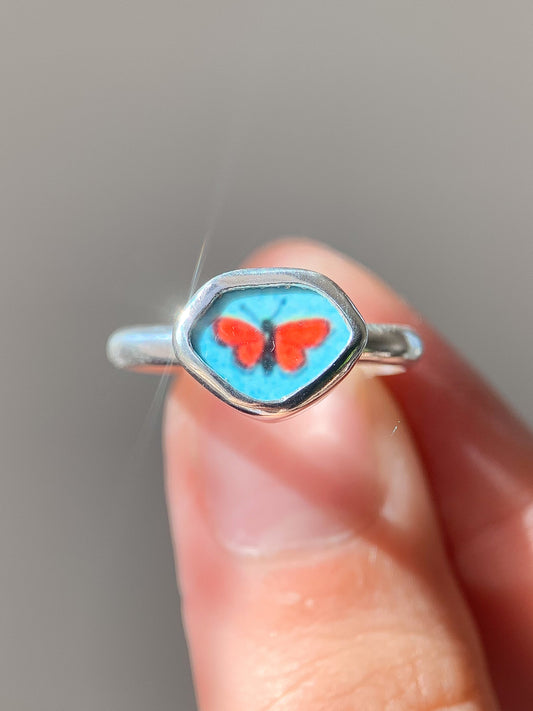 ~Vintage-Inspired~ Pottery Ring (US 7)